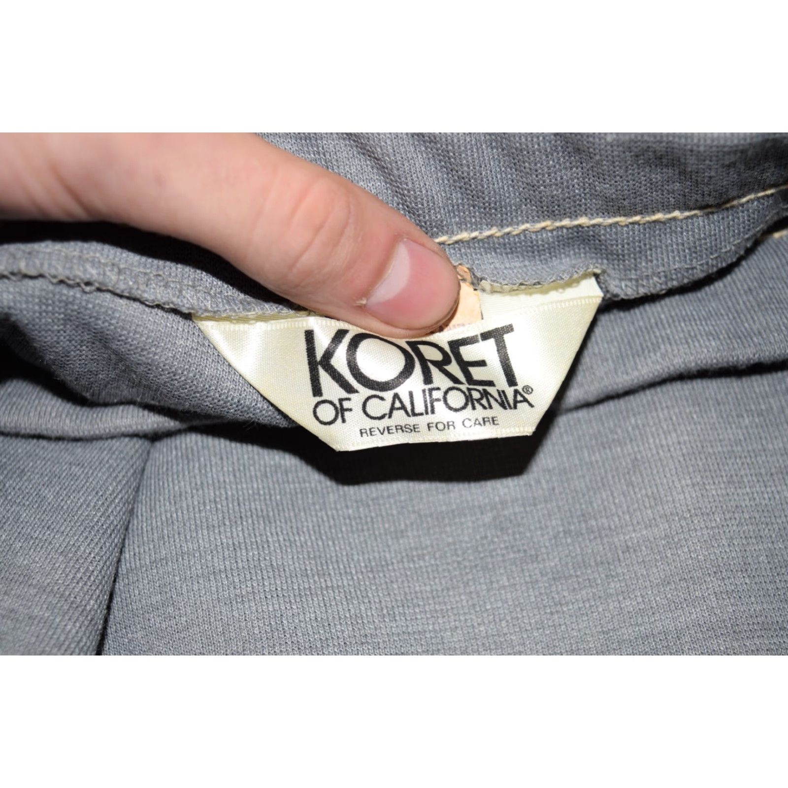 Vintage VINTAGE WOMENS Koret of California NWT SZ 8 POLYESTER HIGH WAISTED GREY PANTS Mod/GoGo Size 26" / US 2 / IT 38 - 4 Thumbnail