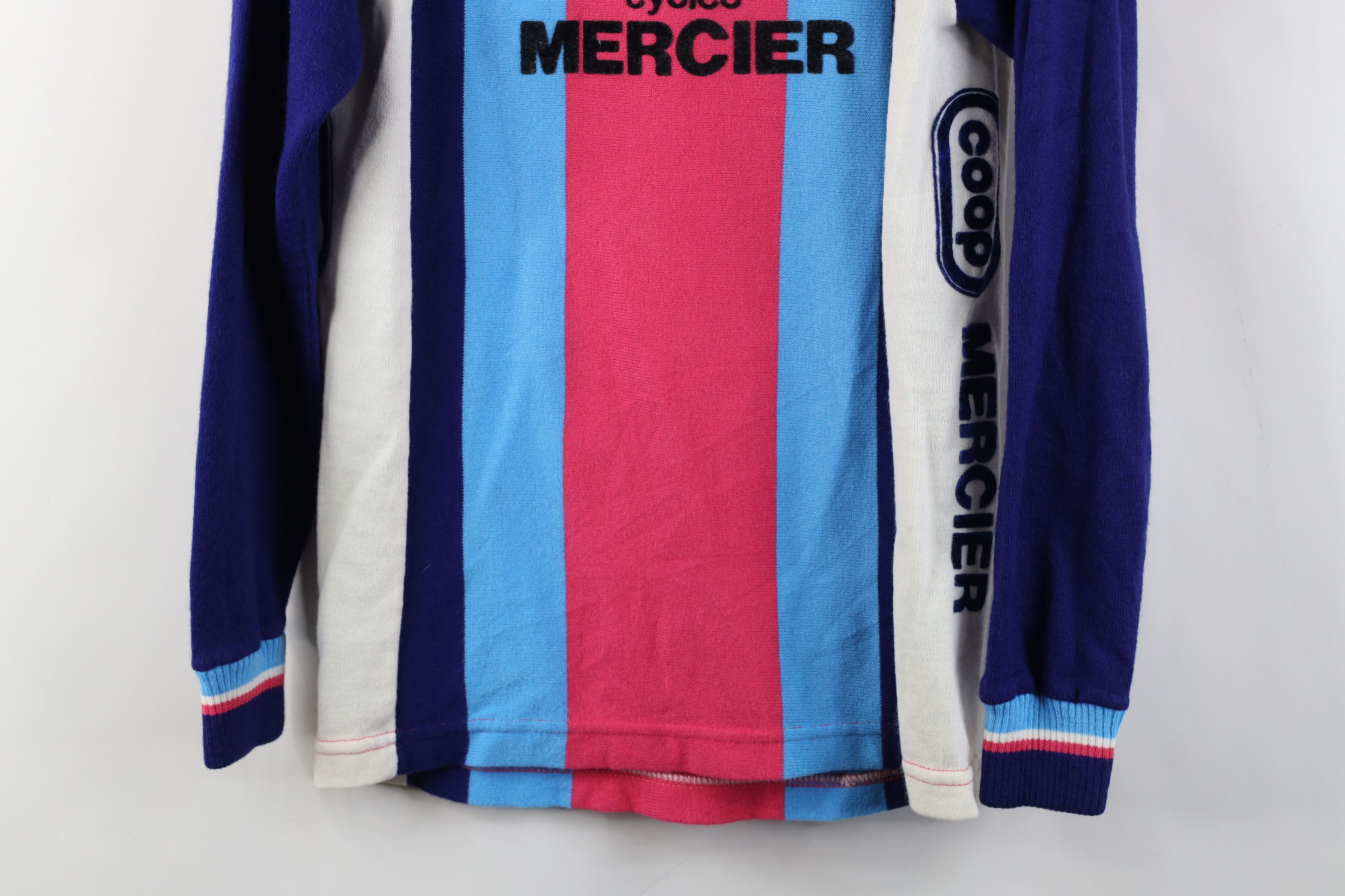Vintage Vintage 80s Cycles Mercier Knit Long Sleeve Cycling Jersey Size US M / EU 48-50 / 2 - 3 Thumbnail