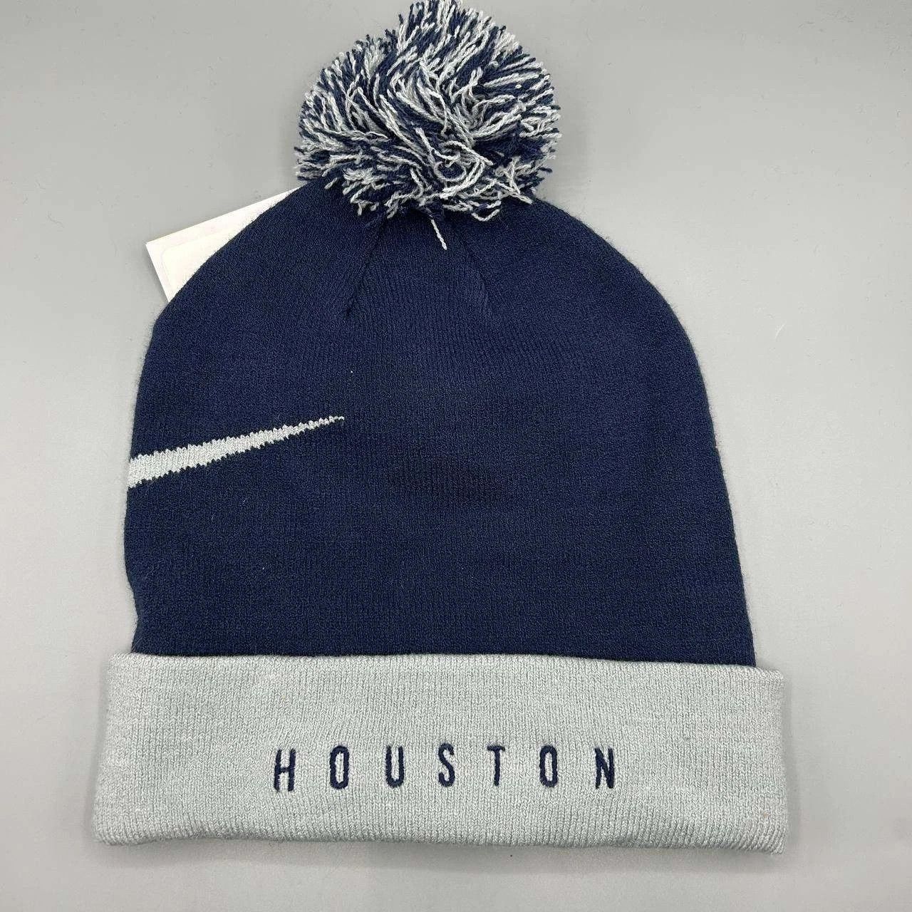 Nike Houston Astros x Nike Hat Men Cuffed Beanie Pom Pom Cap New Size ONE SIZE - 2 Thumbnail