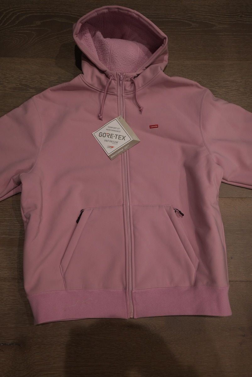 image of Supreme Gore-Tex Windstopper Jacket in Pink, Men's (Size XL)