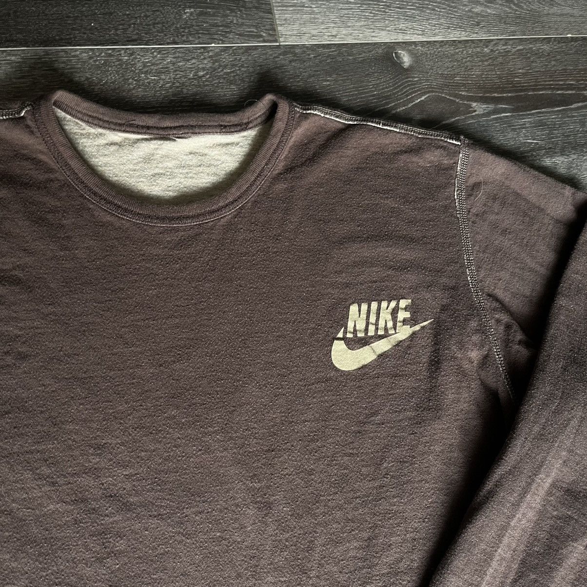 Nike × Vintage Vintage Y2K Nike Basic Swoosh Logo Reversible Longsleeve Tee Size US L / EU 52-54 / 3 - 4 Thumbnail
