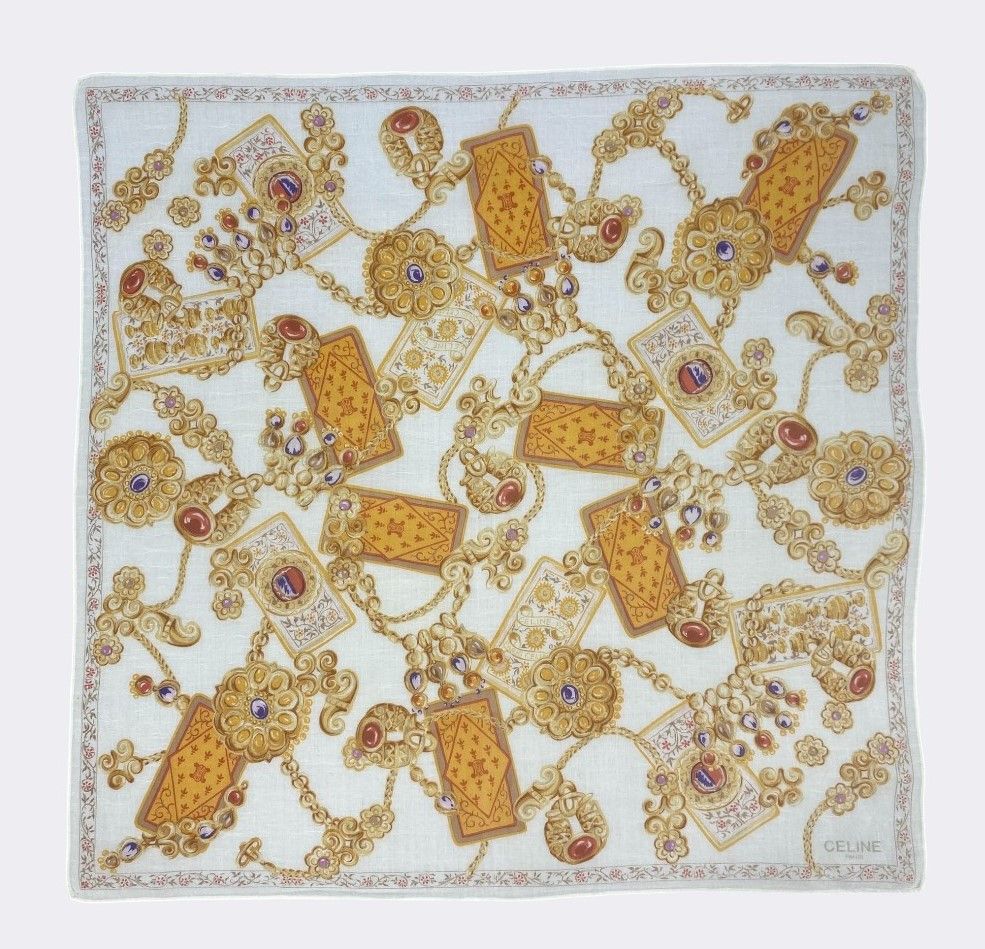 Celine Vintage Celine Handkerchief Neckerchief Bandana H089P Size ONE SIZE - 1 Thumbnail