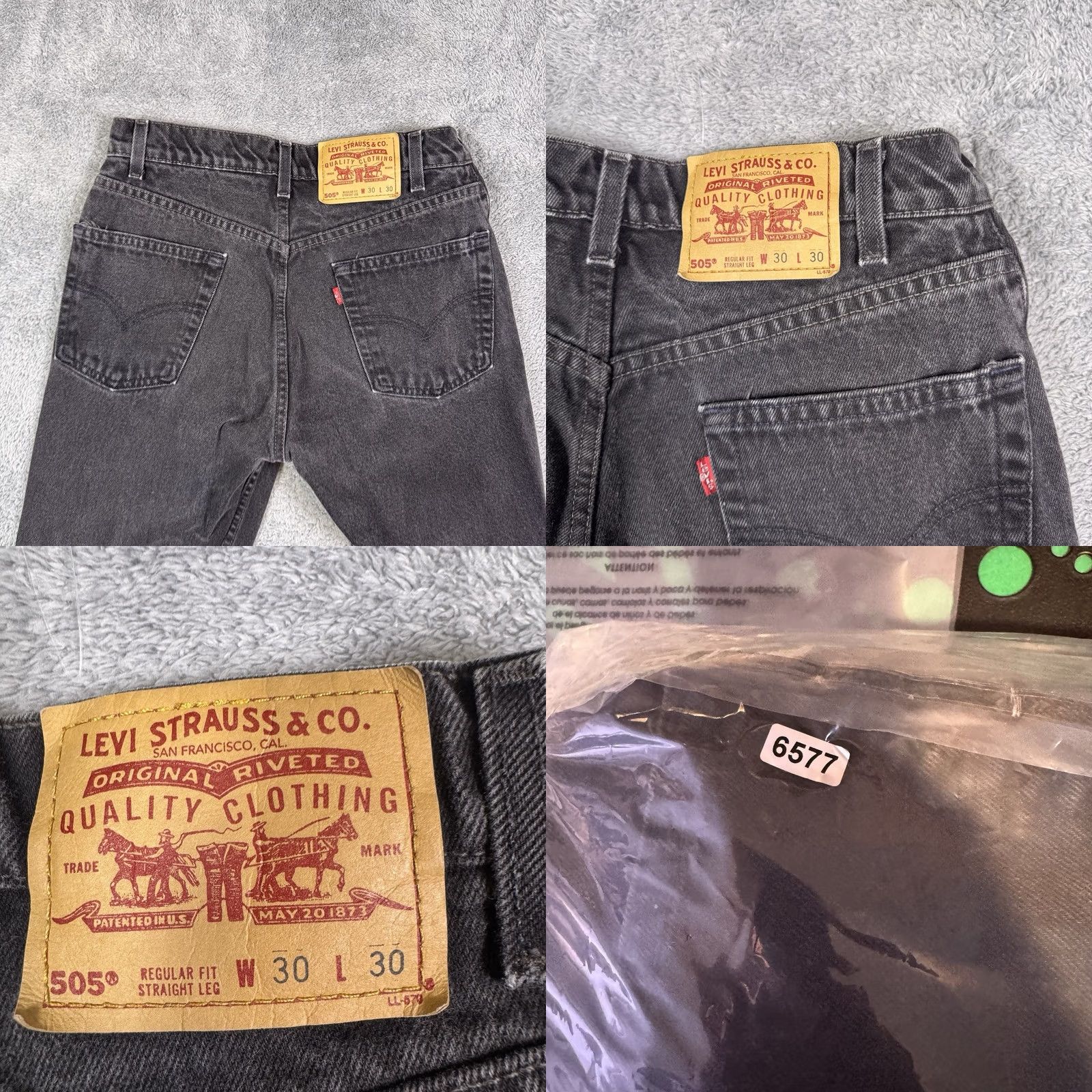 Levi's VINTAGE Levi's 505 Jeans Men 30x30 Paper Tag 1998 Grunge 90s Skater Straight Denim Jeans Size US 30 / EU 46 - 9 Thumbnail