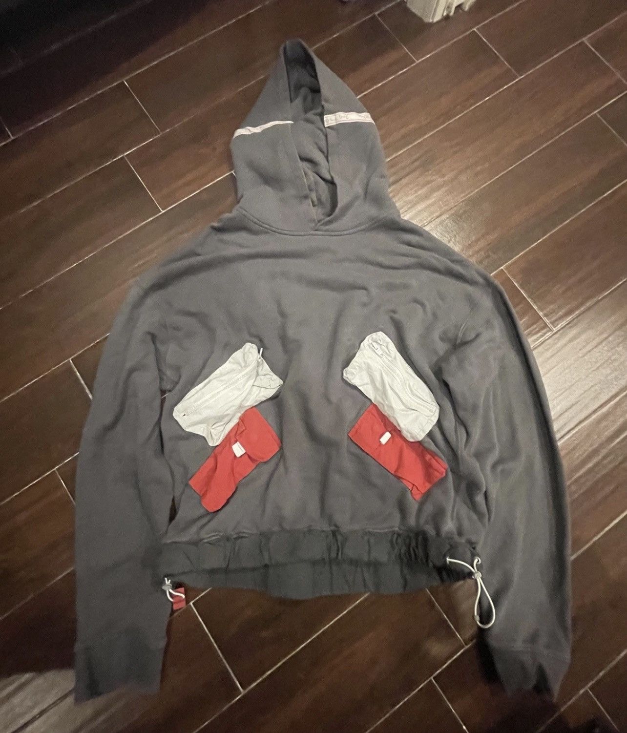 C2H4 C2H4 Utility Zippered Pocket Hoodie Gray System Carbon XL Size US XL / EU 56 / 4 - 1 Thumbnail