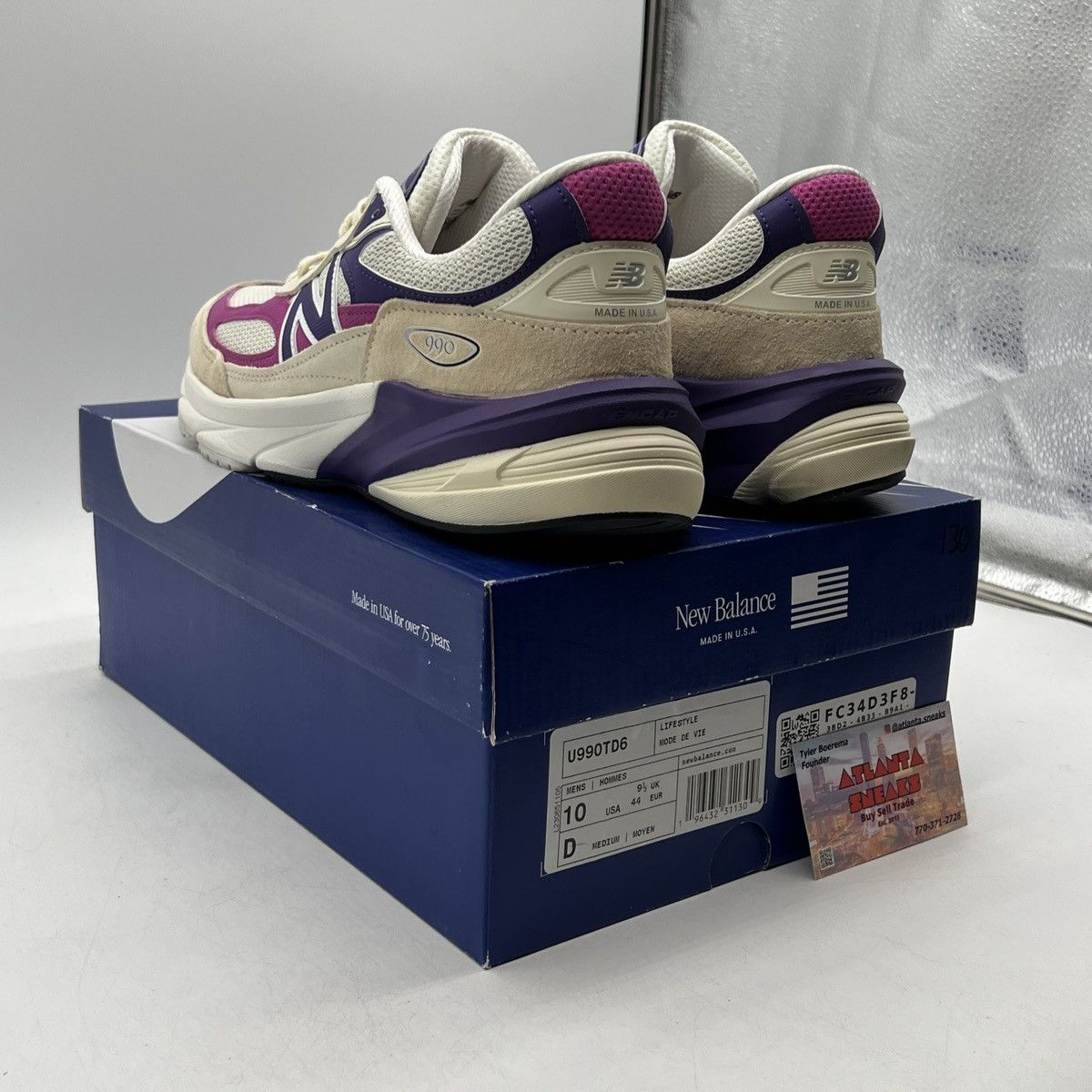 New Balance Teddy Santis x 990v6 macadamia nut magenta Size US 10 / EU 43 - 4 Thumbnail