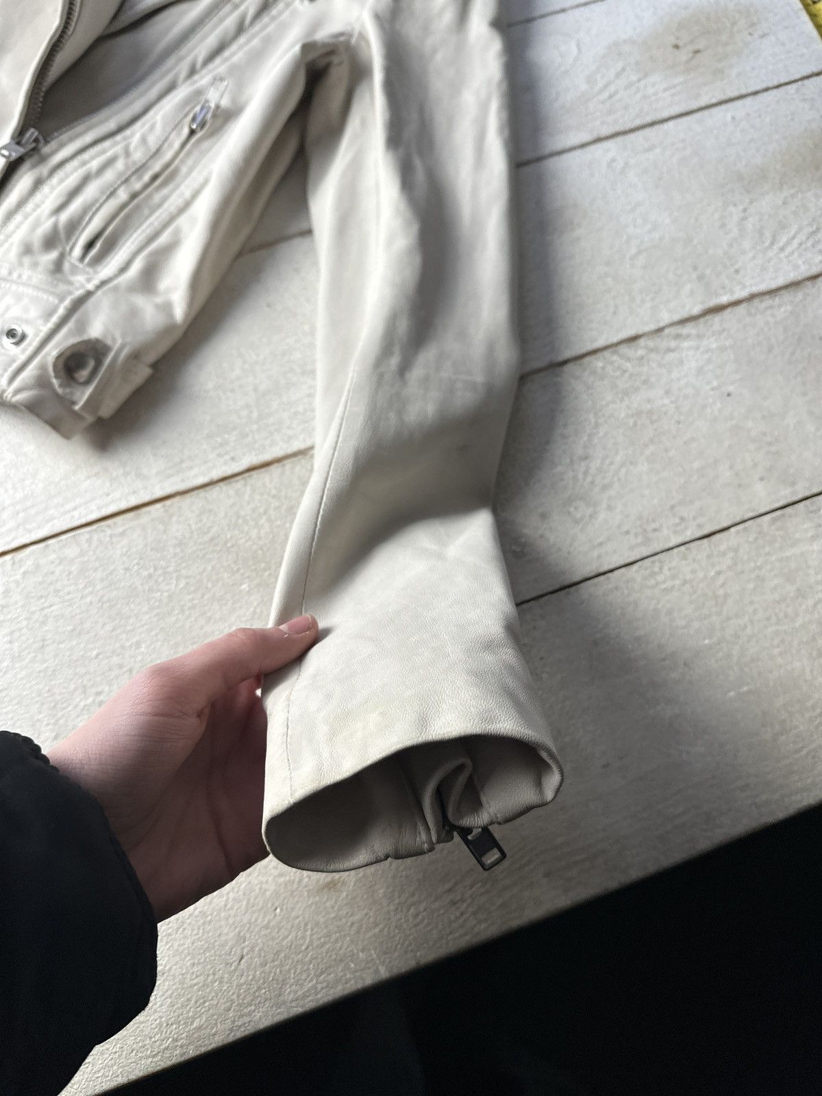 Iro 🚨Y2K RICK OWENS TYPE DIRTY SLIM FIT ZIP LEATHER JACKET Size XS / US 0-2 / IT 36-38 - 11 Thumbnail