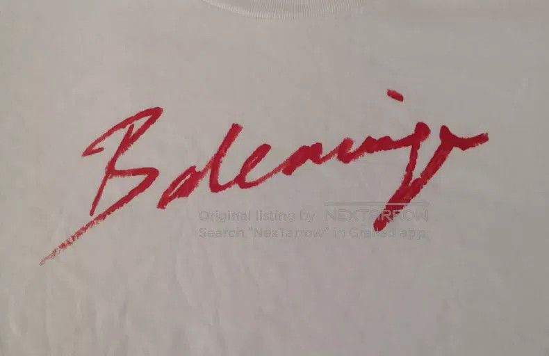 Balenciaga Balenciaga Short-sleeve T-shirt, XXS size, red letter logo Size US XXS / EU 40 - 5 Thumbnail