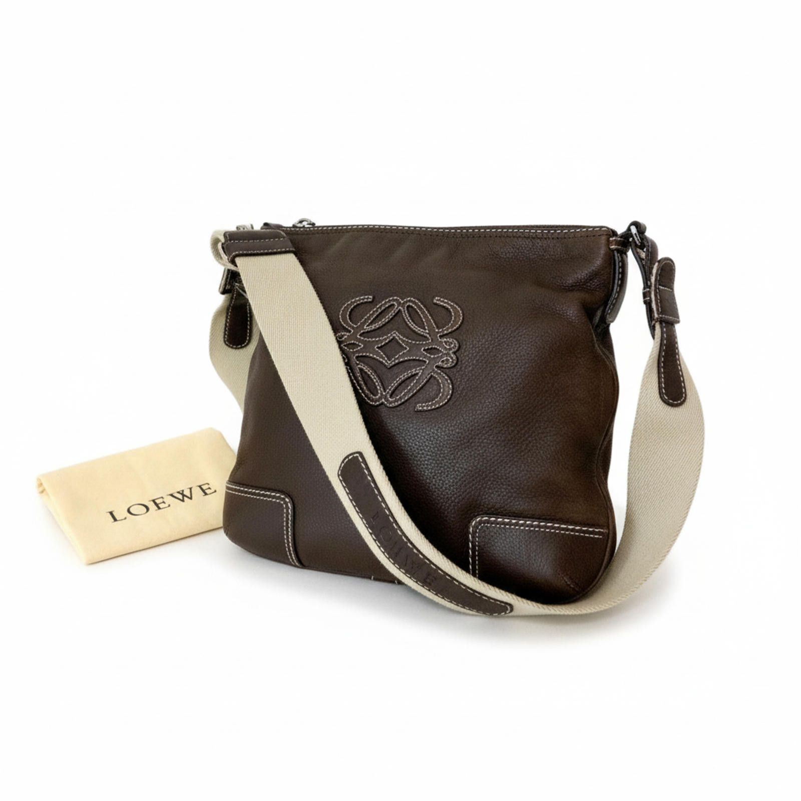 Loewe Loewe - Women's Brown Leather Crossbody Bag Size ONE SIZE - 1 Thumbnail