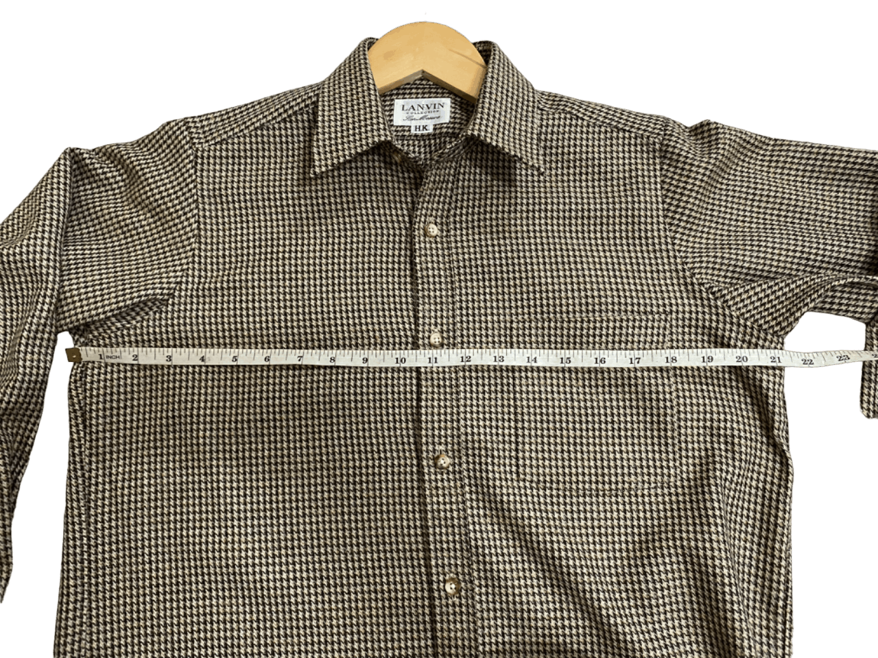 Lanvin Lanvin Mohair Small Checked Button Down Size US M / EU 48-50 / 2 - 7 Thumbnail