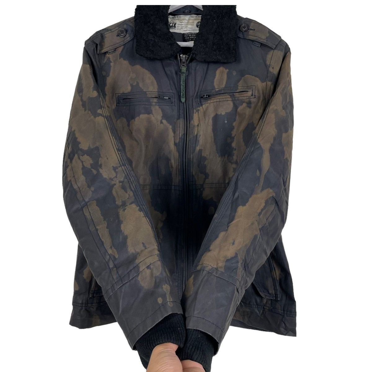 Diesel 💥 DIESEL WAXED BIKER JACKET Size US M / EU 48-50 / 2 - 8 Thumbnail