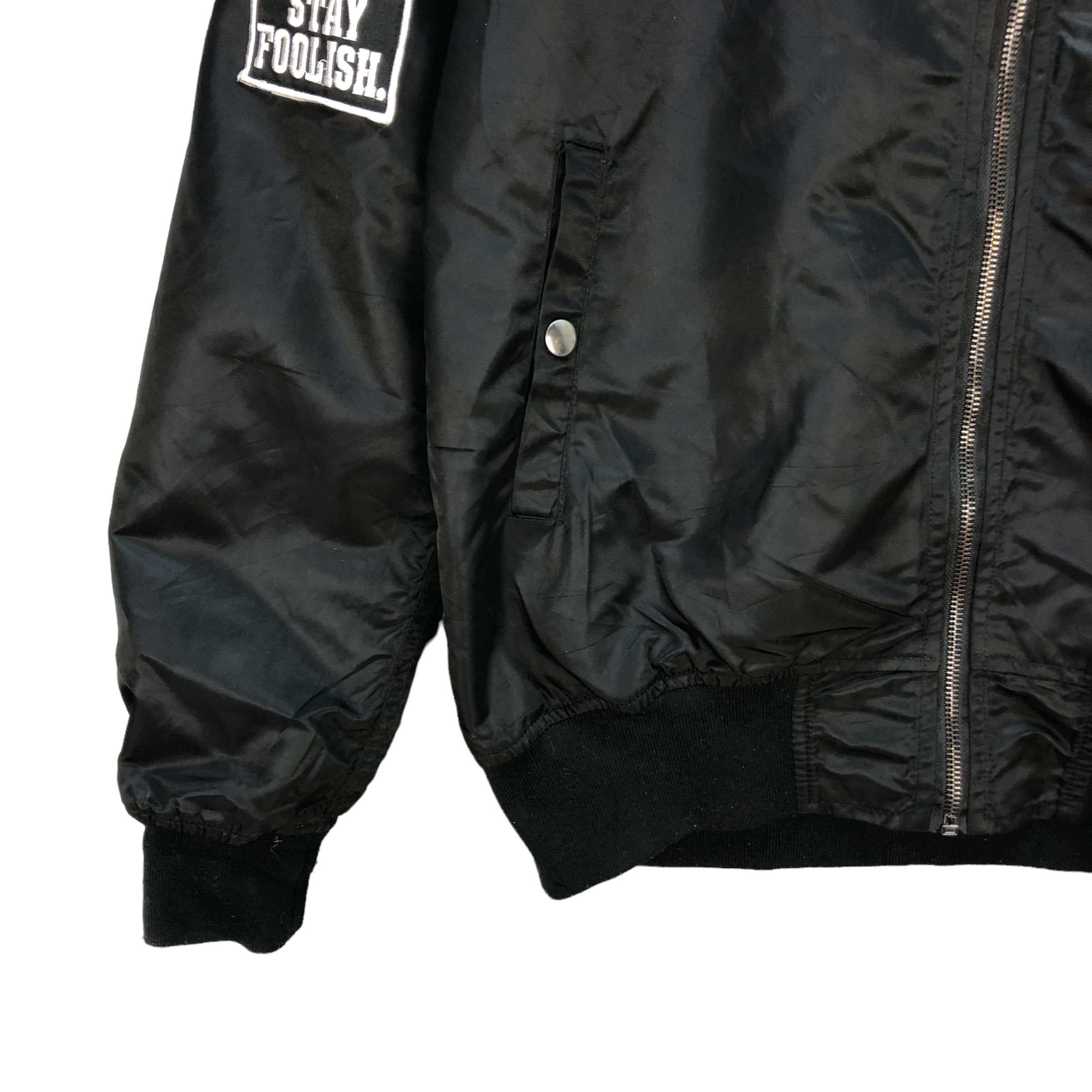 Japanese Brand MILITARY GARMENT PATCHES BOMBER JACKET #7338-130 Size US L / EU 52-54 / 3 - 6 Thumbnail
