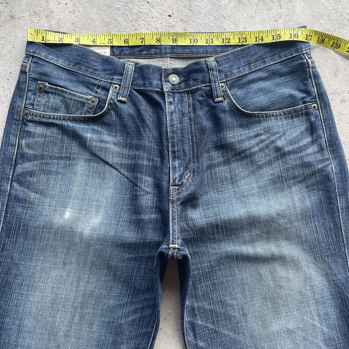 Edwin × Jean × Vintage Vintage Edwin 503 Faded Ripped Denim Jeans Pants Distressed Size US 34 / EU 50 - 5 Thumbnail