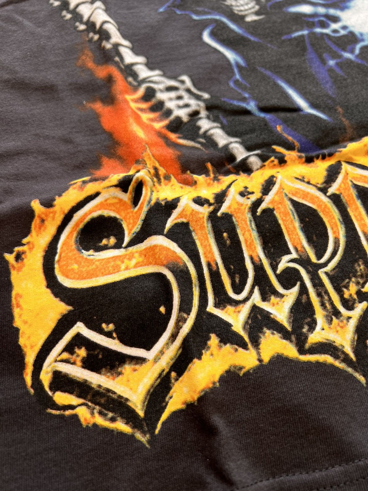 Supreme M Supreme Grim Reaper Tee Black t-shirt skeleton flames pray Size US M / EU 48-50 / 2 - 5 Thumbnail
