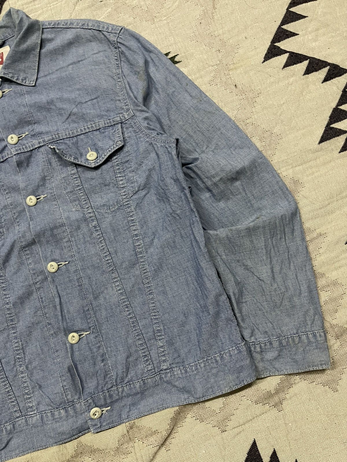 Levi's 2000s LEVIS SOFT DENIM LIGHT JACKET Size US M / EU 48-50 / 2 - 4 Thumbnail