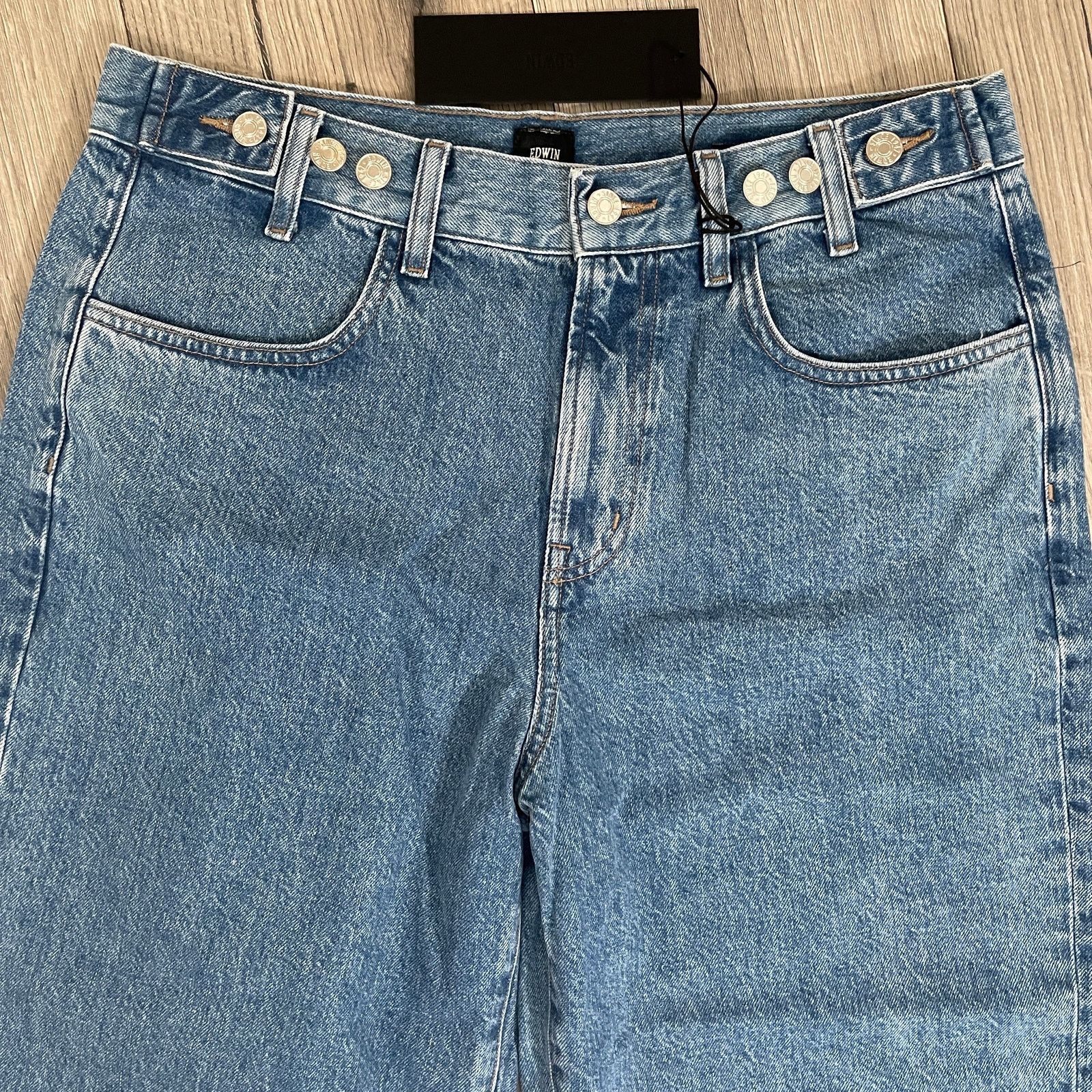 Edwin Edwin Maiia Trouser Croped Jeans Wide Leg One Way Small $228 Size 26" / US 2 / IT 38 - 4 Thumbnail