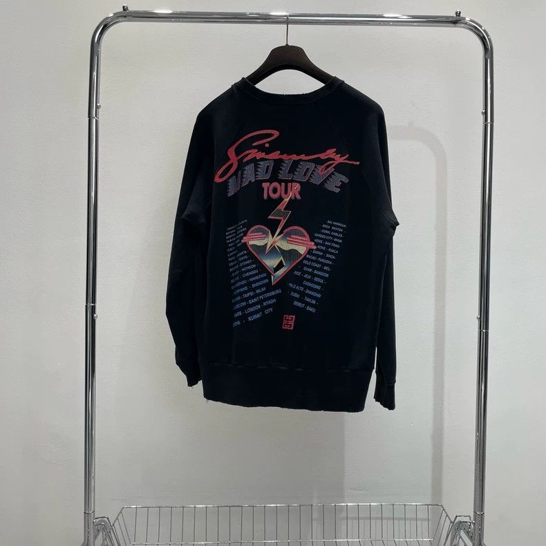 Givenchy Givenchy Chest Lightning Logo Printed Black Hoodie with Ba Size US M / EU 48-50 / 2 - 2 Thumbnail