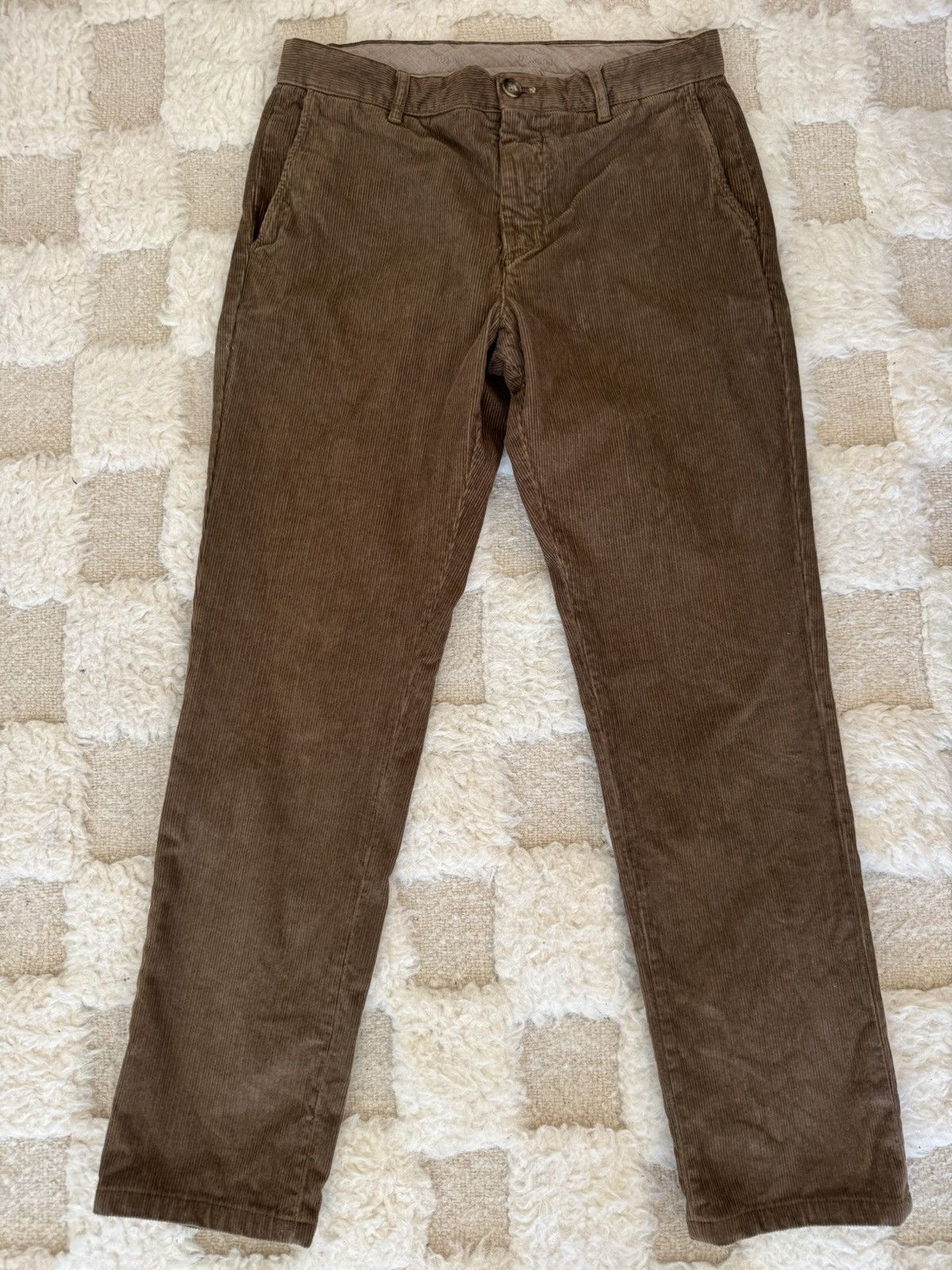 JJJJound Brown Slim Corduroys Size US 28 / EU 44 - 1 Thumbnail