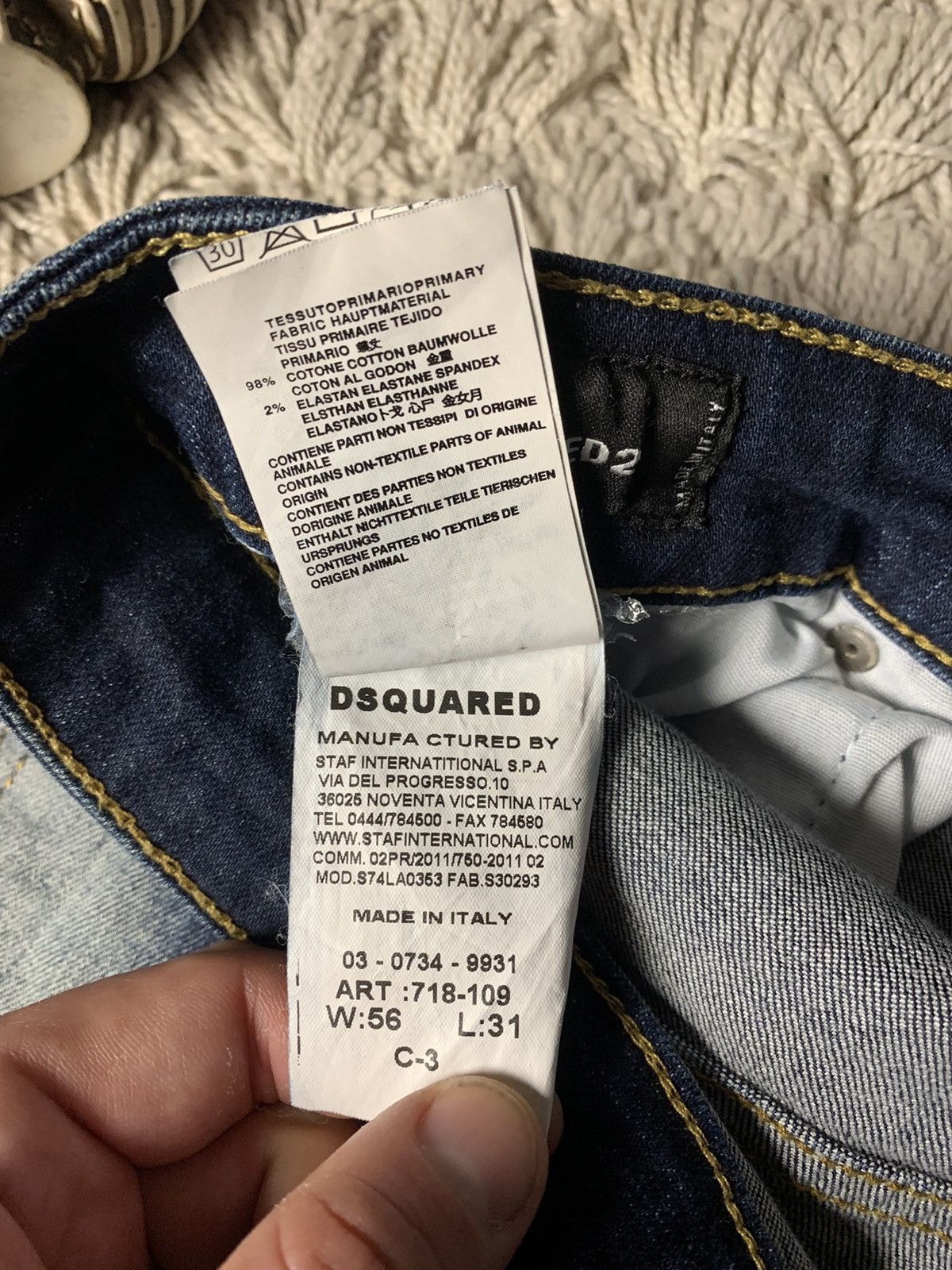 Dsquared2 × Vintage Dsquared2 distressed denim pants Size US 34 / EU 50 - 16 Thumbnail