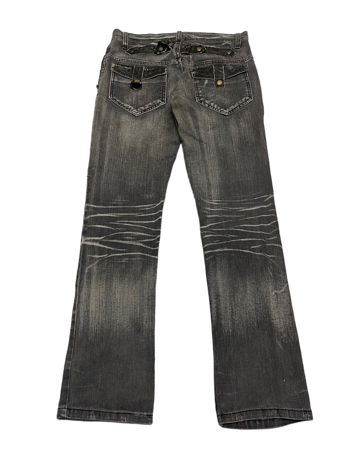 If Six Was Nine Clone Deugru Japan Grey Wash Punkers Pocket Zipper Size US 31 - 7 Thumbnail