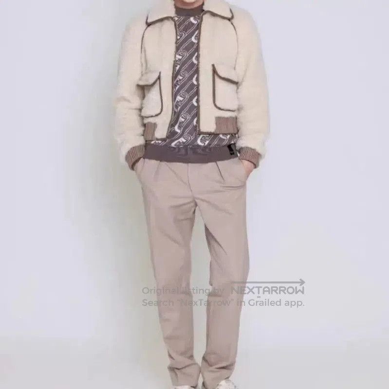 Fendi Fendi Cream Wool Men's Jacket . Size US S / EU 44-46 / 1 - 8 Thumbnail