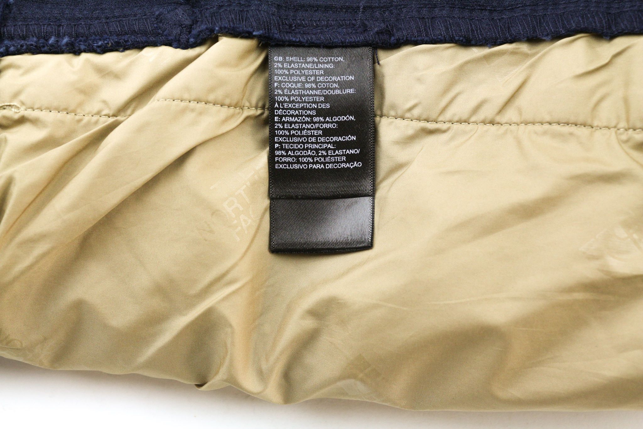 The North Face S Organic Fiber Corduroy Lined Blue Zip Jacket 79750 Size US S / EU 44-46 / 1 - 8 Thumbnail