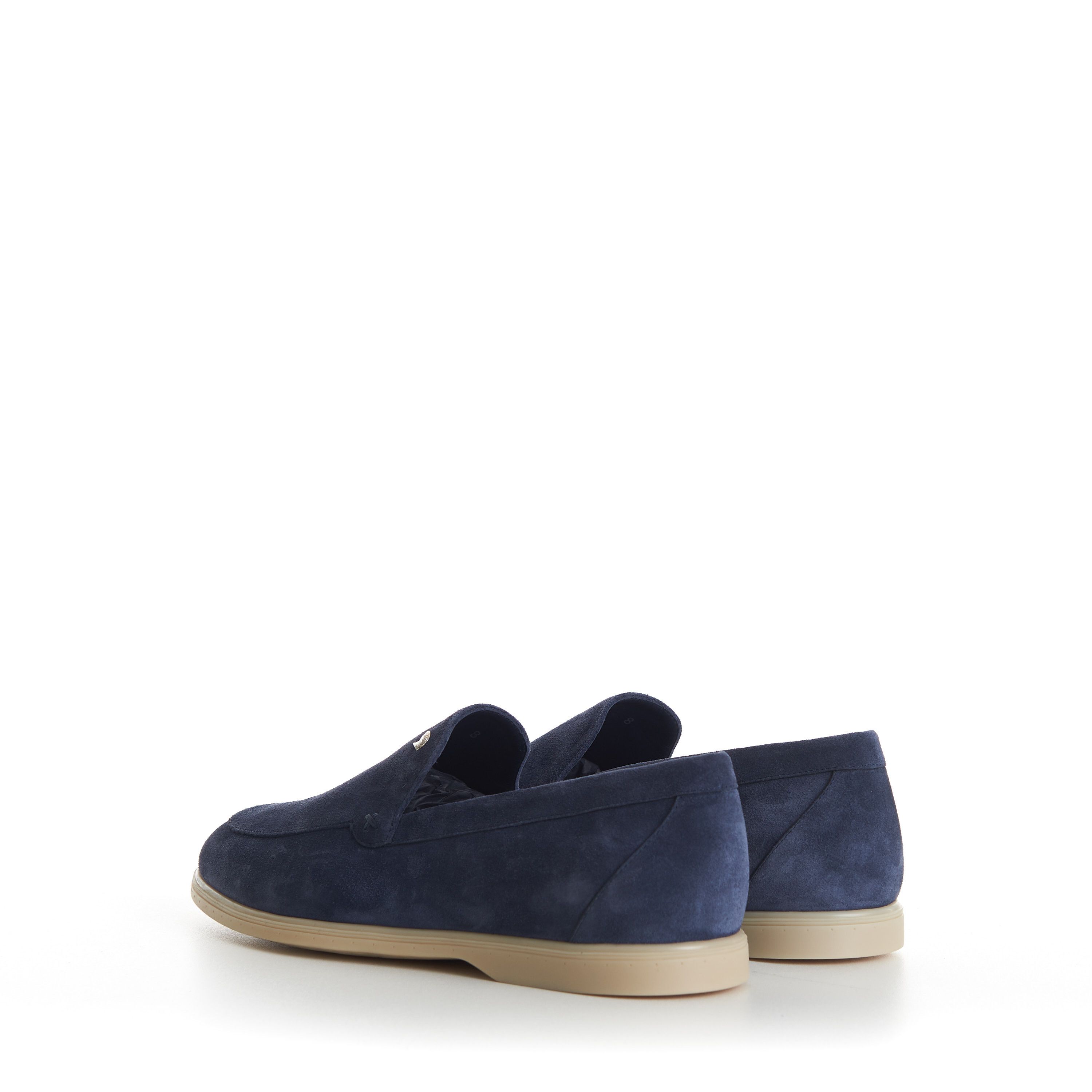 Stefano Ricci Blue Suede Slip-On Loafer - Eagle Head Application Size US 9.5 / EU 42-43 - 6 Thumbnail