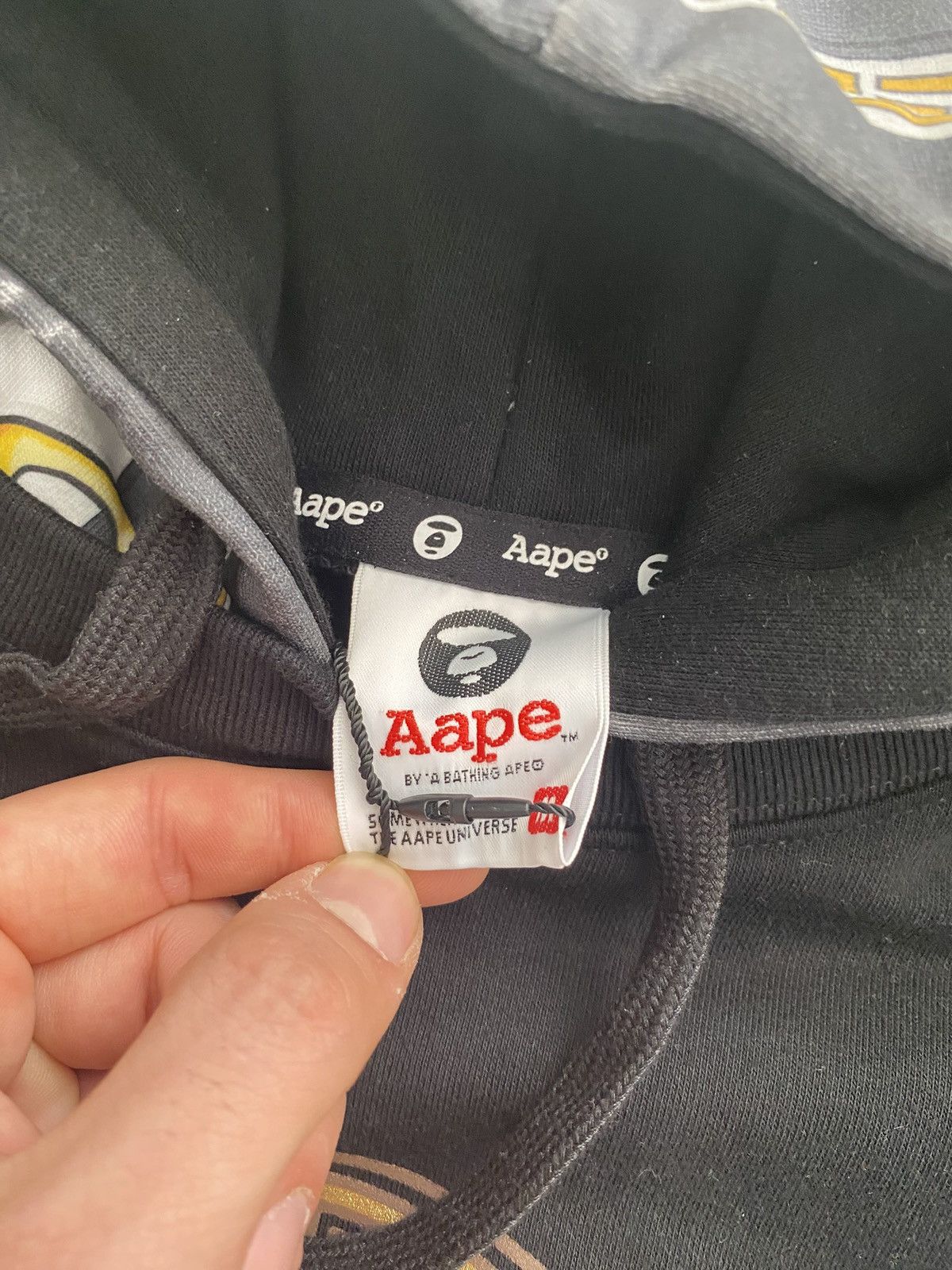 Aape Black AAPE By A Bathing Ape Hoodie Size M Size US M / EU 48-50 / 2 - 8 Thumbnail