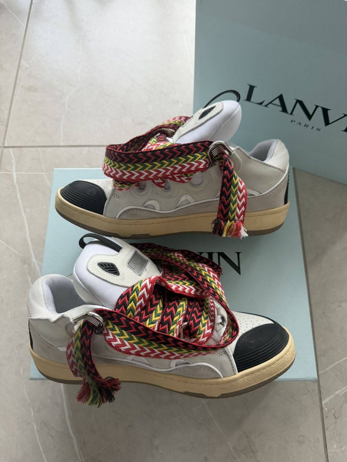 Lanvin Lanvin Curb Sneakers 'White' Size US 10 / EU 43 - 2 Thumbnail