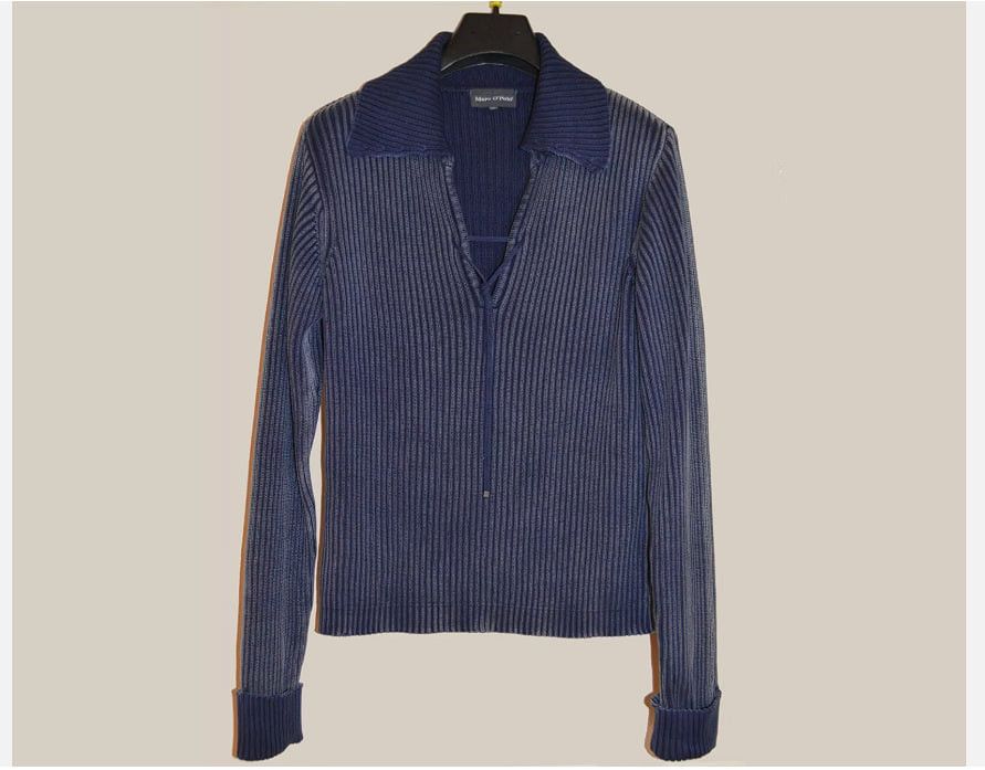 Marc O'Polo Marc O’Polo Unisex Sweater M Navy Blue 100% Cotton Size M / US 6-8 / IT 42-44 - 1 Thumbnail