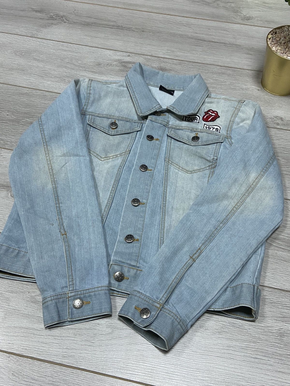 The Rolling Stones ROLLING STONES vintage TOUR 1978 big logo Denim Jacket Size US S / EU 44-46 / 1 - 14 Thumbnail