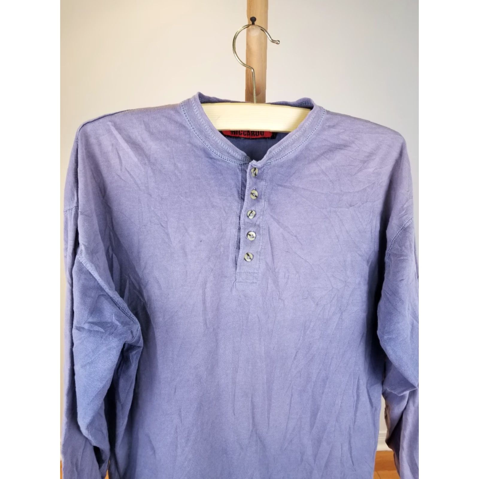 Vintage VINTAGE 90' T-SHIRT Grunge Cotton Long Sleeve XL Blue Mens XL Size US XL / EU 56 / 4 - 2 Thumbnail