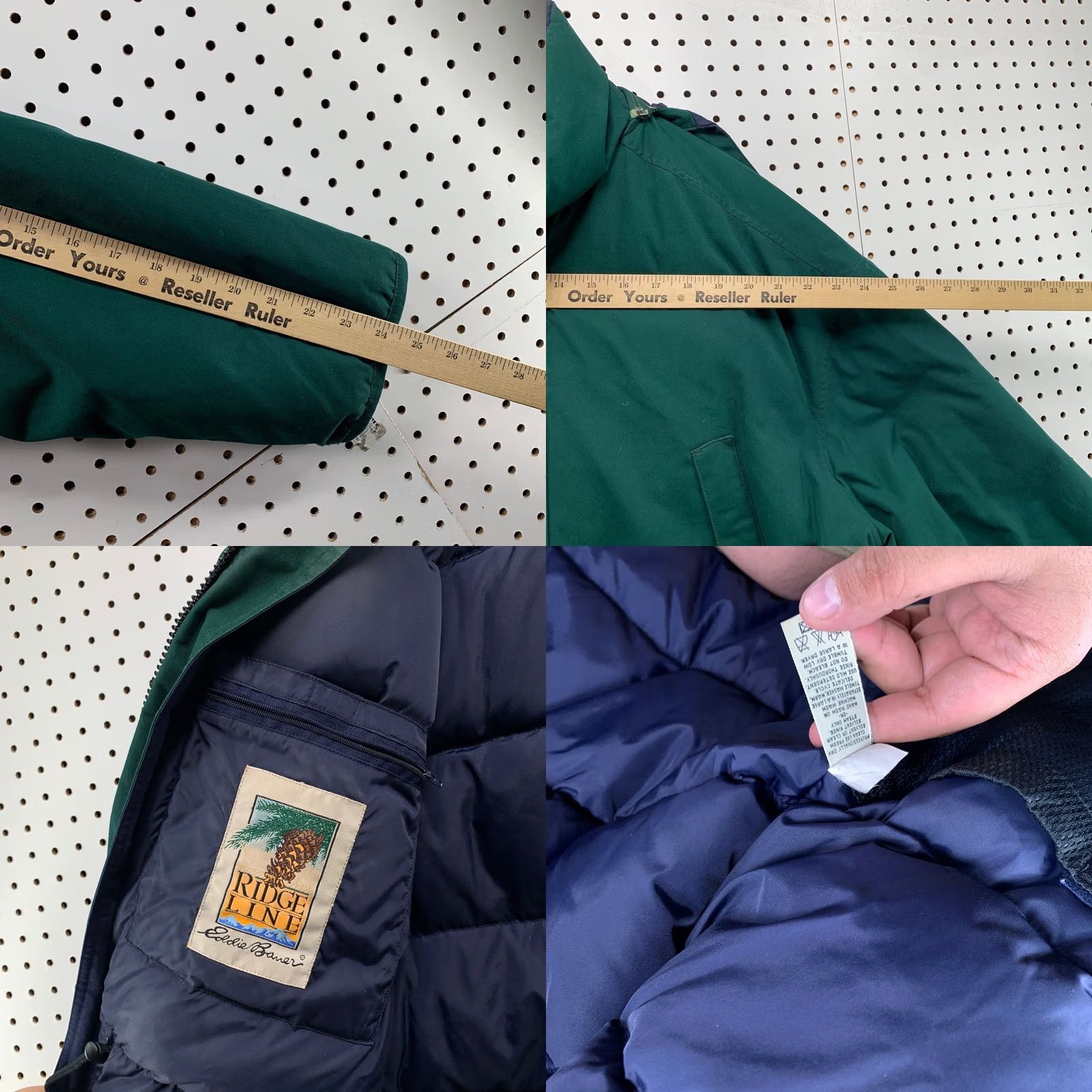 Eddie Bauer VINTAGE Eddie Bauer Parka Down Jacket Mens Large Green Ridgeline Hooded Puffer Size US L / EU 52-54 / 3 - 9 Thumbnail