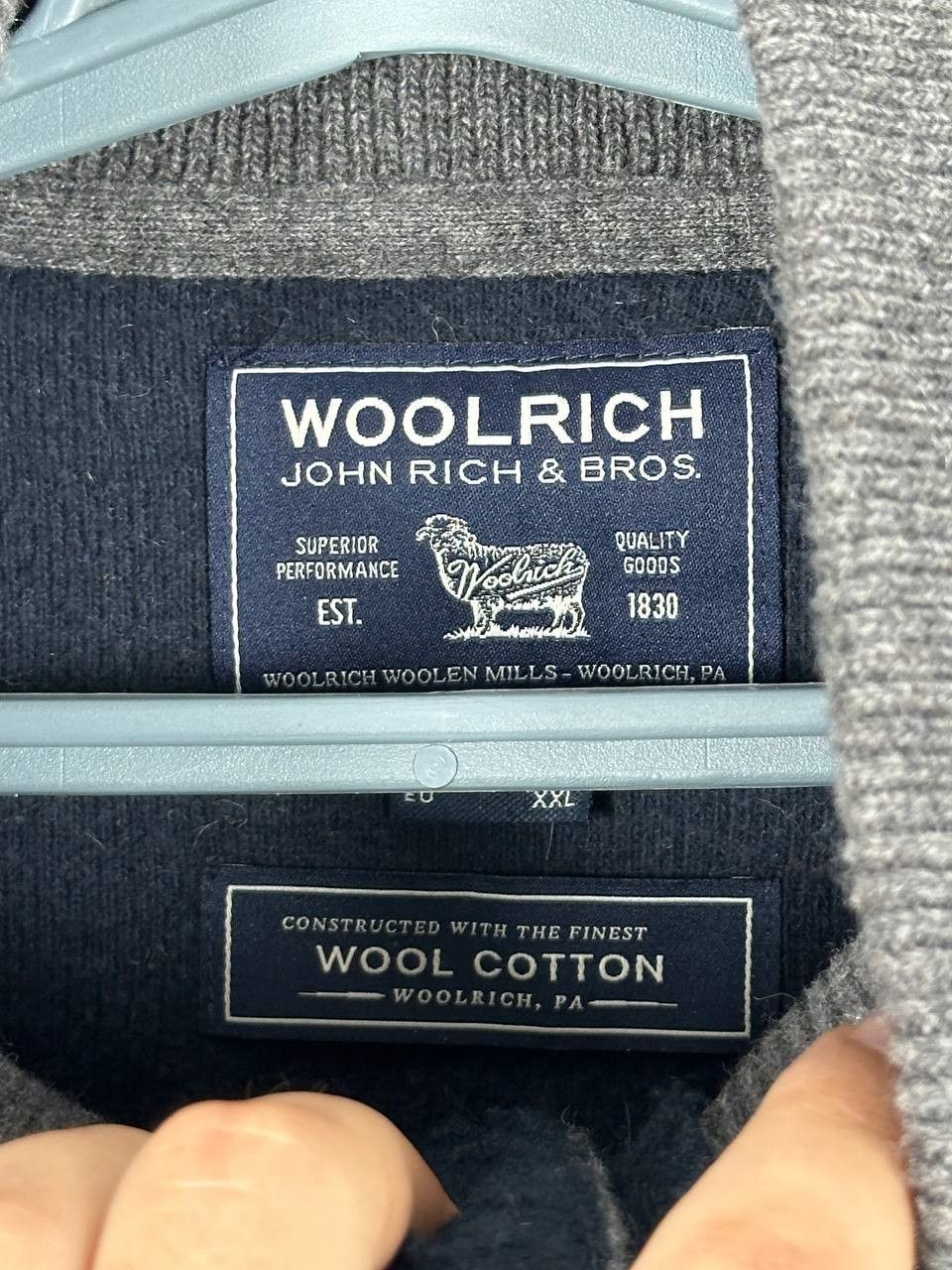 Woolrich Woolen Mills Woolrich Woolen Mills Grey Wool Multipocket Jacket Size US XXL / EU 58 / 5 - 8 Thumbnail