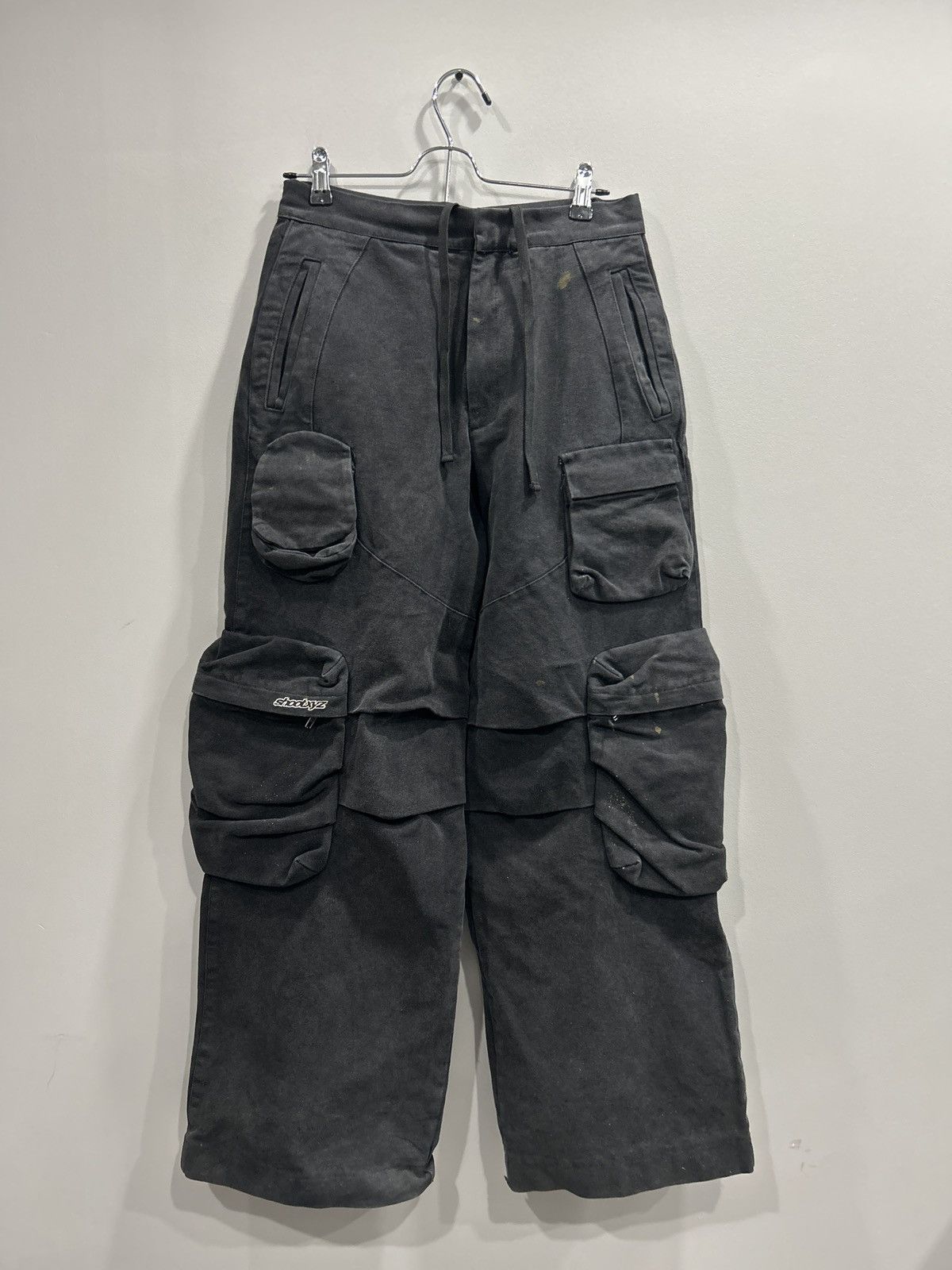 Japanese Brand × Vintage Baggy Cargo Pocketed Motorcycle Denim Streetwear Vintage Size US 29 - 1 Thumbnail
