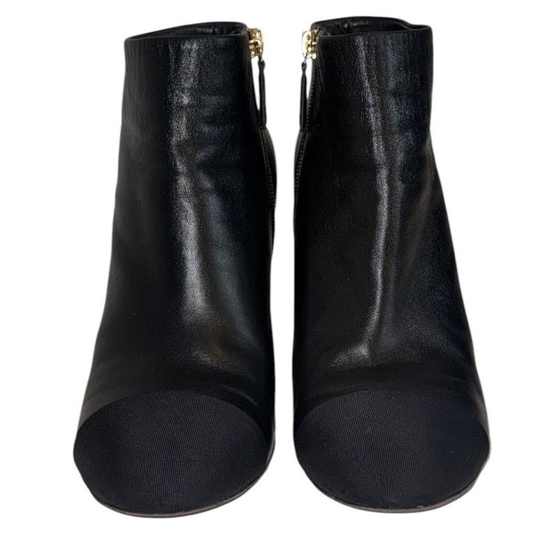 Chanel Chanel Fall Black Leather Metal Pearl Ankle Boots Size 37 Size US 6.5 / IT 36.5 - 4 Thumbnail