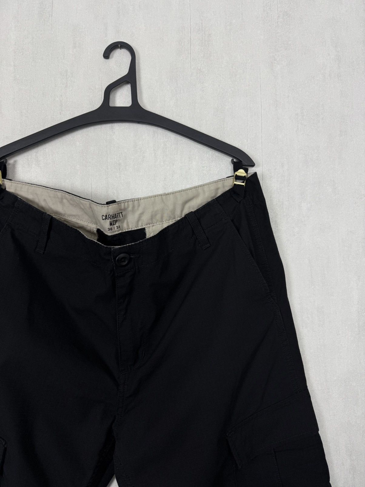 Carhartt Carhartt WIP Black Aviation Cargo Pants Size 36x34 Size US 36 / EU 52 - 7 Thumbnail