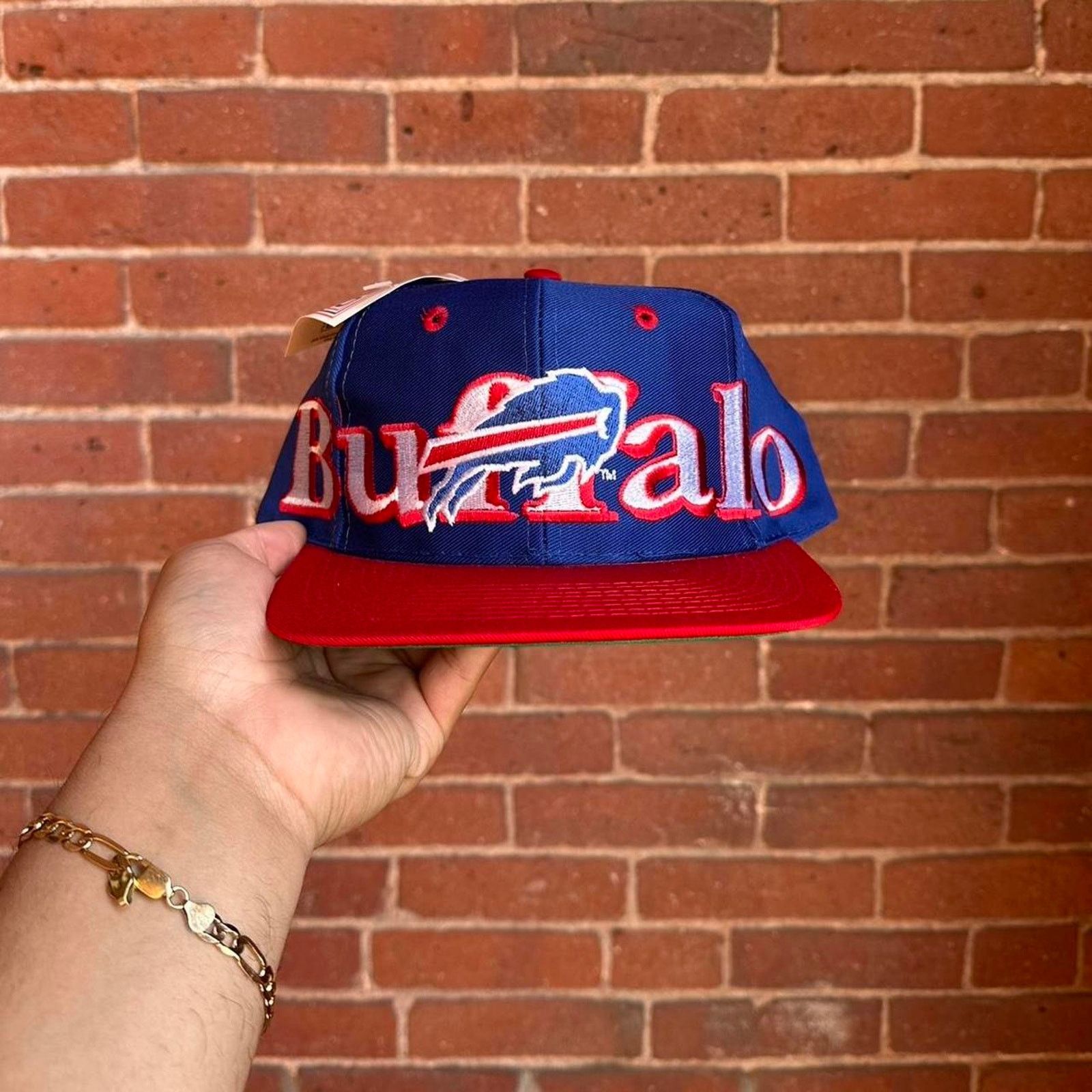 Logo 7 × Vintage Vintage Buffalo Bills Spell Out Snapback Hat Size ONE SIZE - 1 Thumbnail