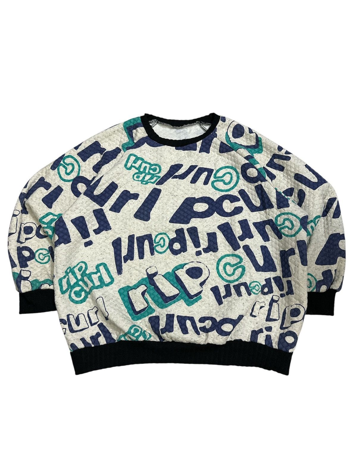 Vintage Crazy Rip Curl Oversized Sweatshirt Custom Blanket Crewneck Size US M / EU 48-50 / 2 - 1 Thumbnail