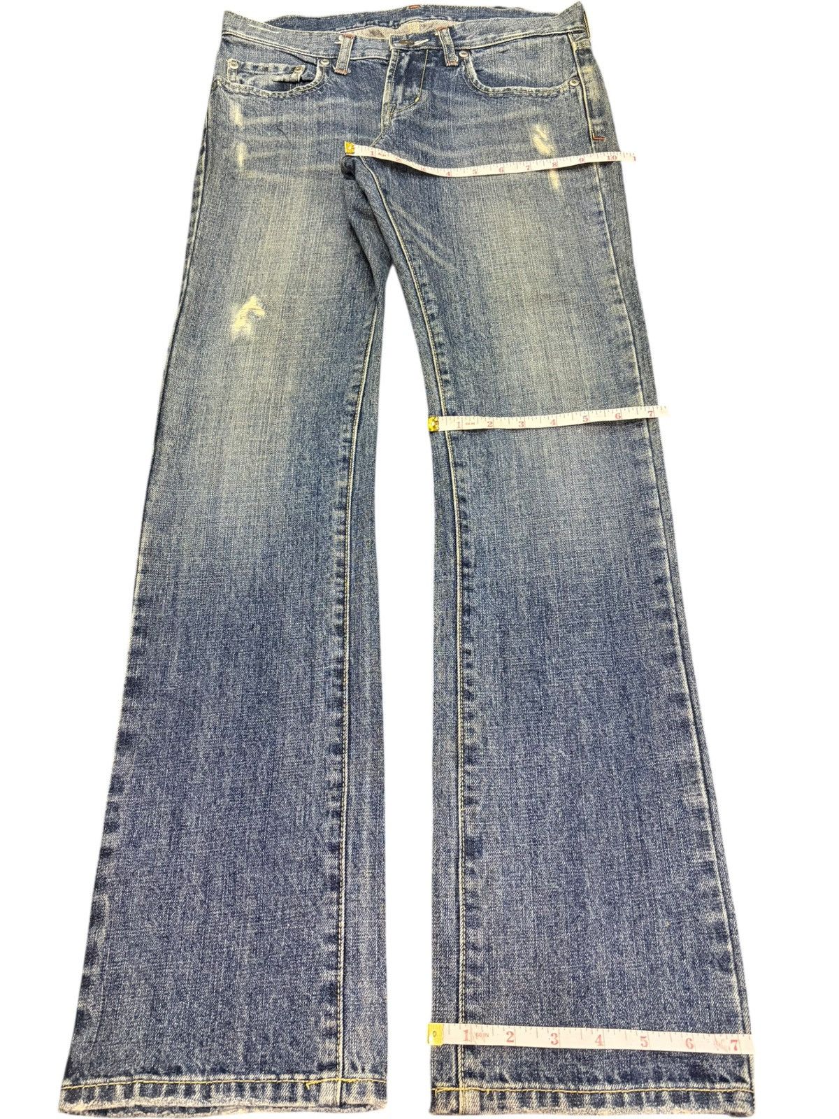 Uniqlo Vintage Uniqlo Faded Wash Distressed Jeans Size 30" / US 8 / IT 44 - 8 Thumbnail