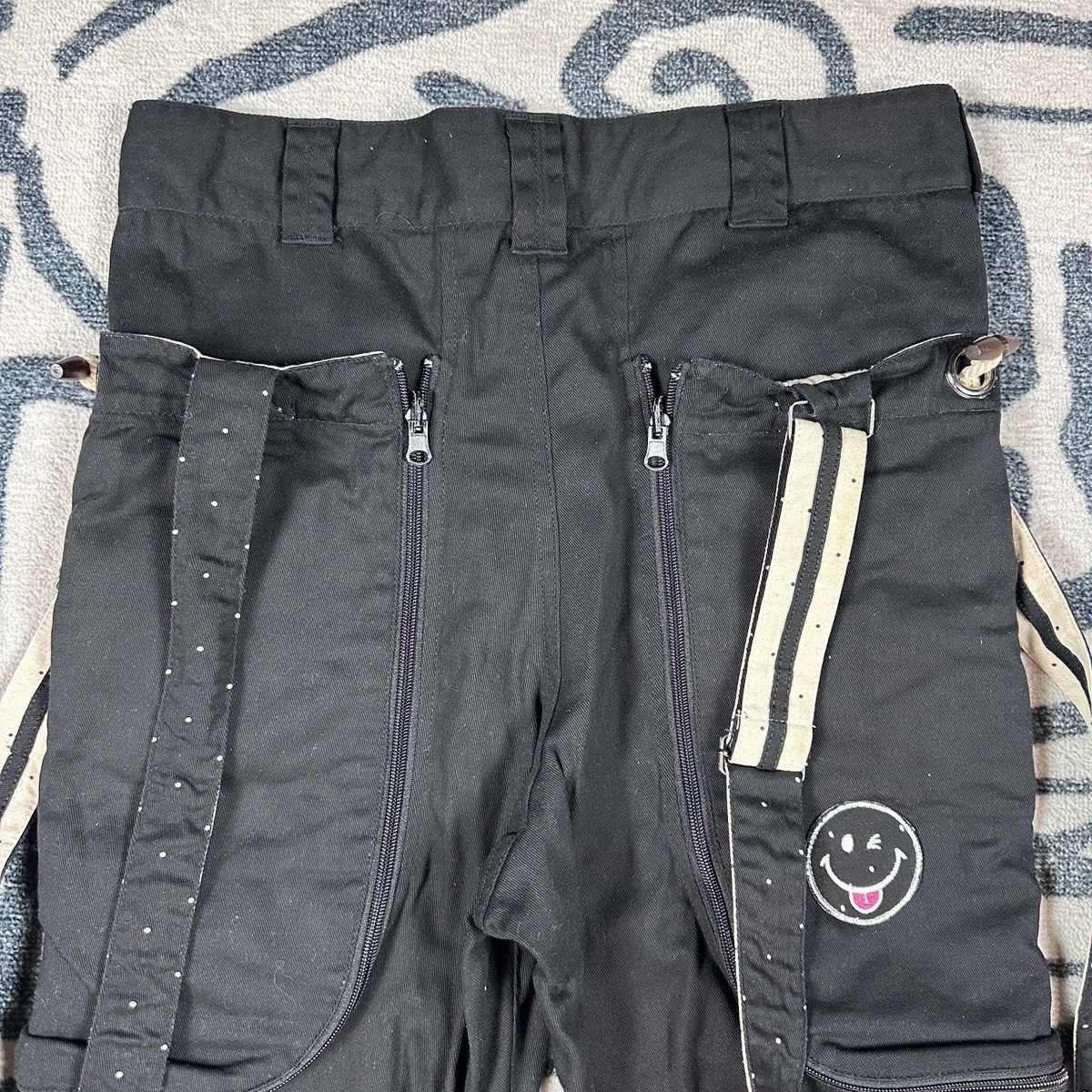 Japanese Brand Up! Smile Cargo Suspender Pants Black Size 32 Size US 32 / EU 48 - 5 Thumbnail