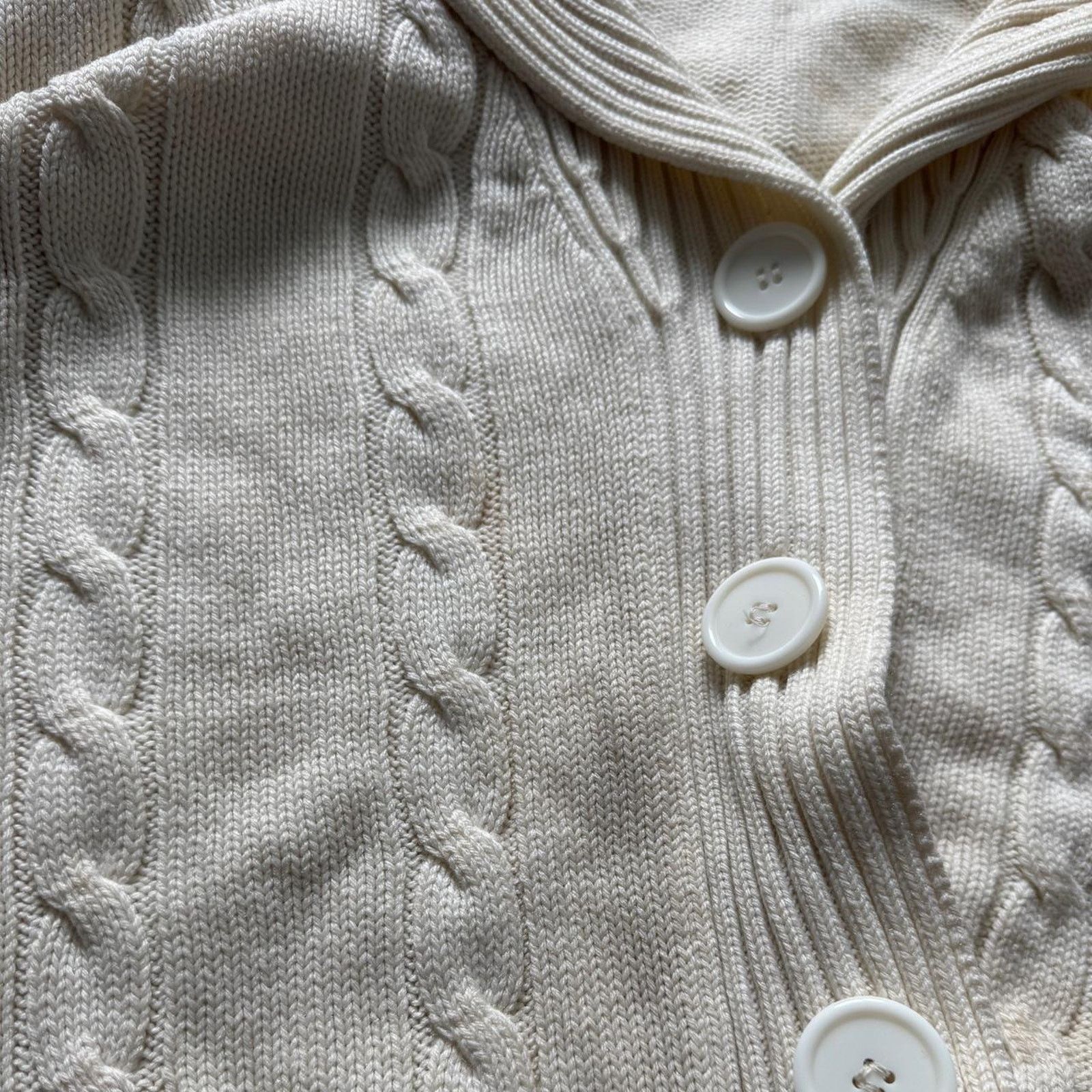 Vintage Vintage 80s Cable Knit Cardigan HC Capwell Size Medium Size M / US 6-8 / IT 42-44 - 4 Thumbnail