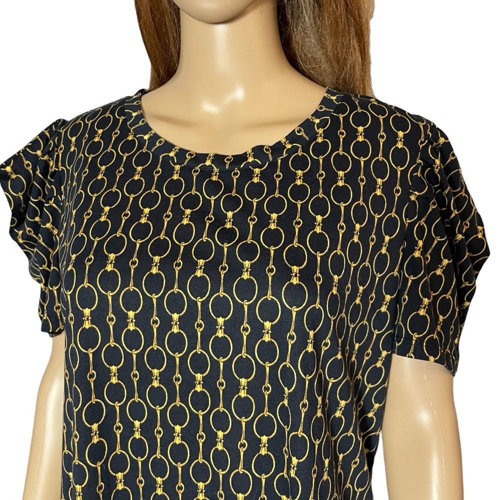 Ralph Lauren NWT New Ralph Lauren Navy Short Chain Print Top Size XL Size XL / US 12-14 / IT 48-50 - 4 Thumbnail