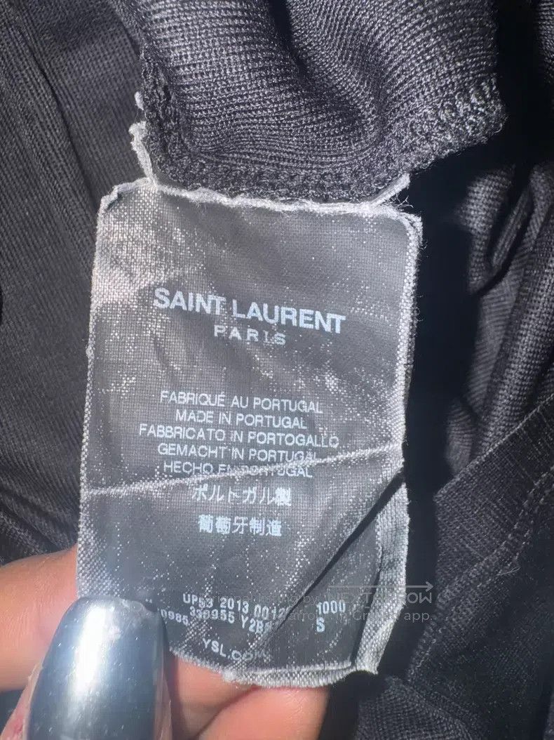 Saint Laurent Paris Saint Laurent Paris Mulberry Silk Short Sleeve T-Shirt Size US S / EU 44-46 / 1 - 6 Thumbnail