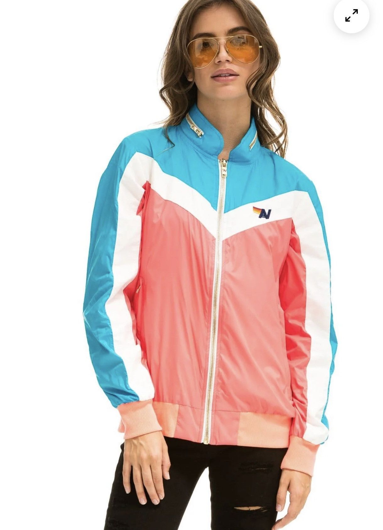Aviator Nation Aviator Nation Daybreak Windbreaker Neon Colorblock Medium Size M / US 6-8 / IT 42-44 - 1 Thumbnail