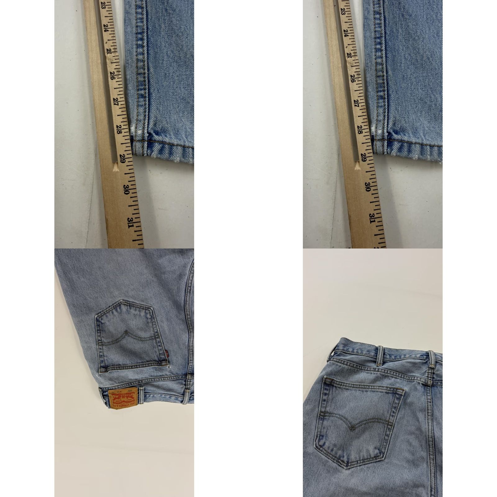 Levi's Levi's 505 Jeans Mens 38x29 Light Wash Blue Denim Straight Leg Regular Fit Jeans Size US 38 / EU 54 - 9 Thumbnail