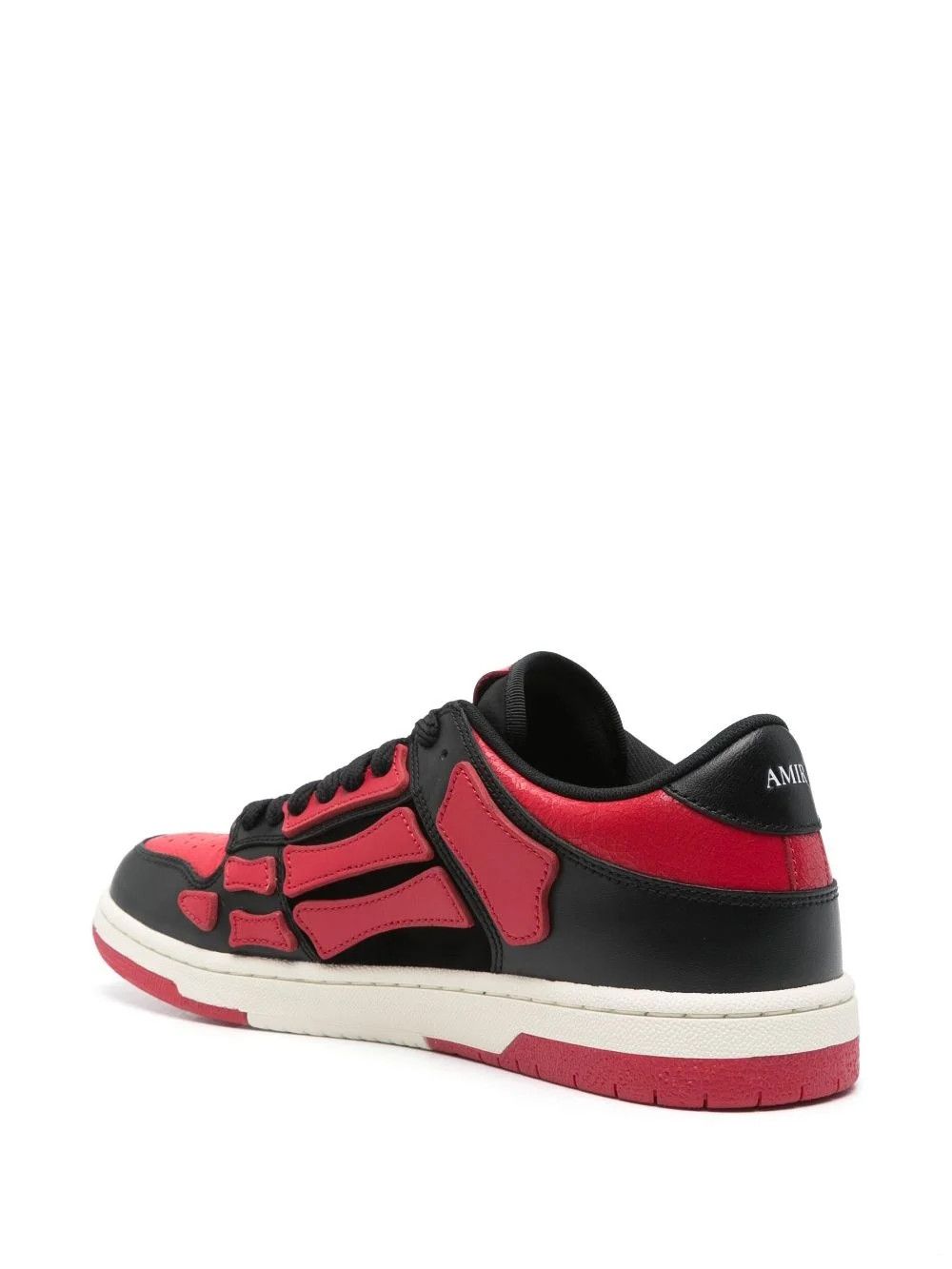Amiri o1s1wg110426 Skelton Low-Top Sneakers in Black/Red Size US 12 / EU 45 - 3 Thumbnail