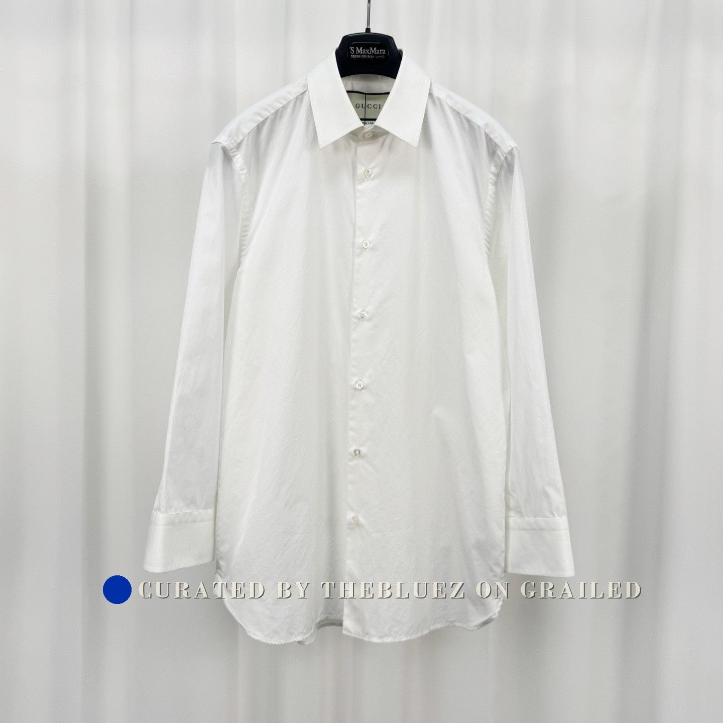 Gucci Gucci White Long-Sleeve Shirt Size US M / EU 48-50 / 2 - 1 Thumbnail