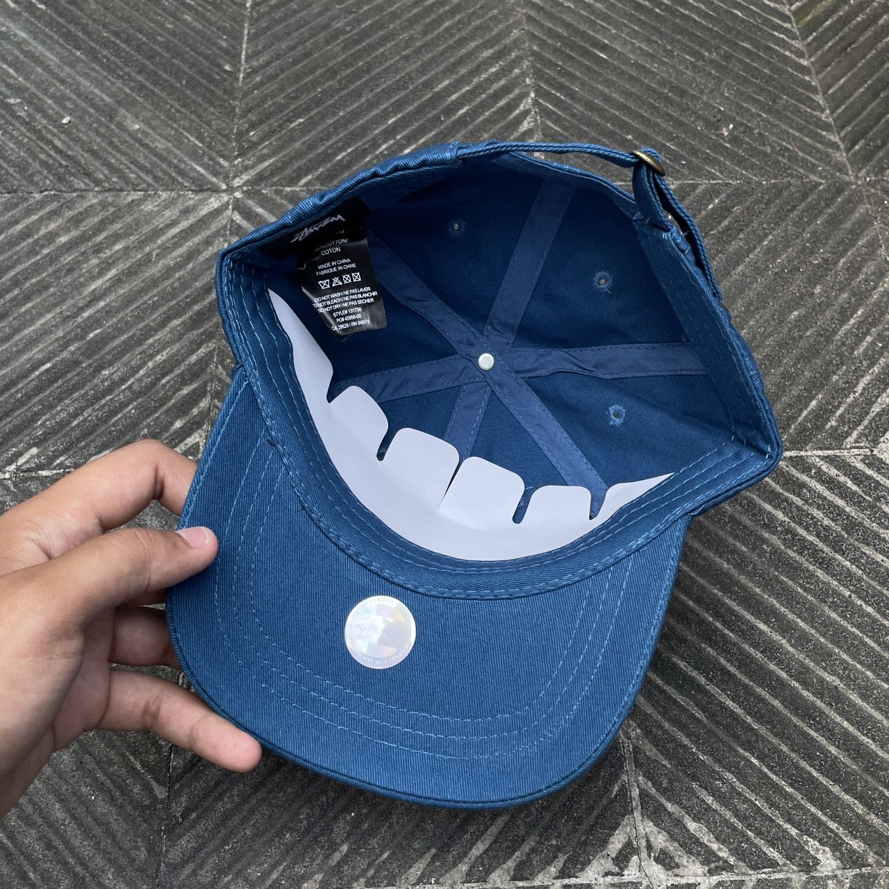 Stussy Stussy Classic Cap in Blue OS Size ONE SIZE - 6 Thumbnail