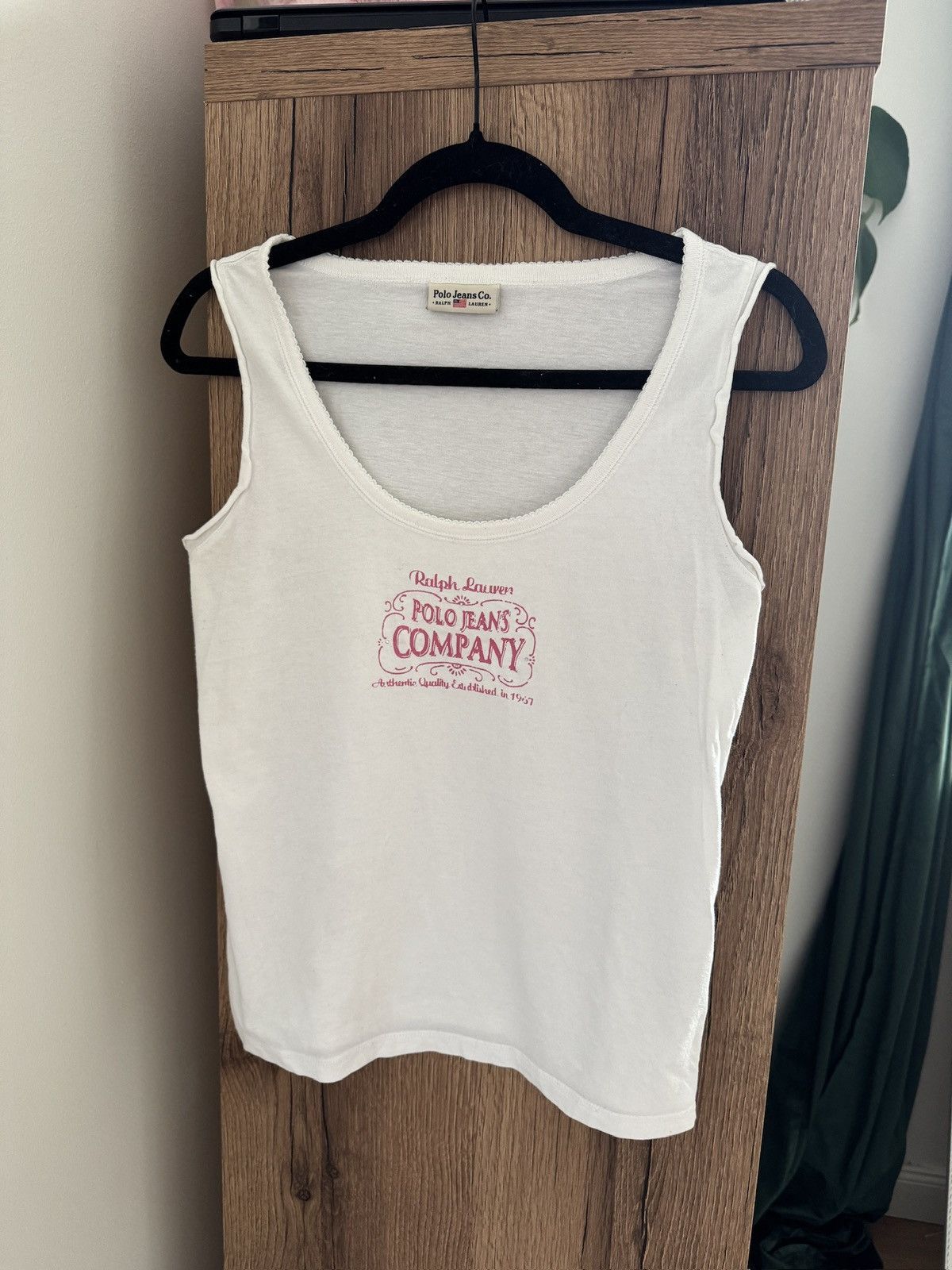Polo Ralph Lauren Ralph Lauren Polo Jeans Co. White Tank Top Size M / US 6-8 / IT 42-44 - 1 Thumbnail