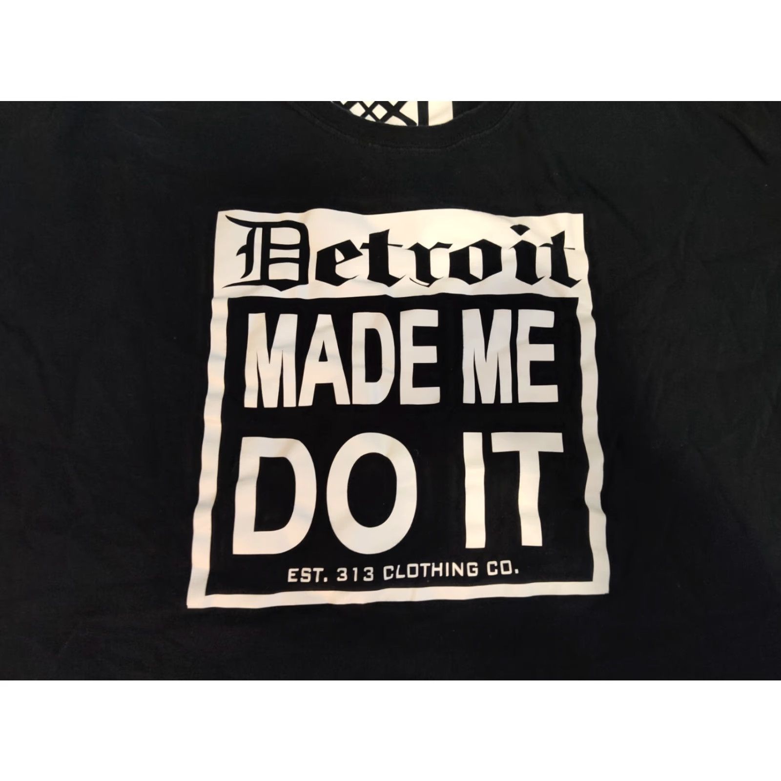 CO VINTAGE? No. Detroit Made Me Do It 313 Clothing Co Black Tee Shirt Custom Design 3XL XXXL Shirt Mens Graphic Print Detroit 313 Size US XXL / EU 58 / 5 - 2 Thumbnail